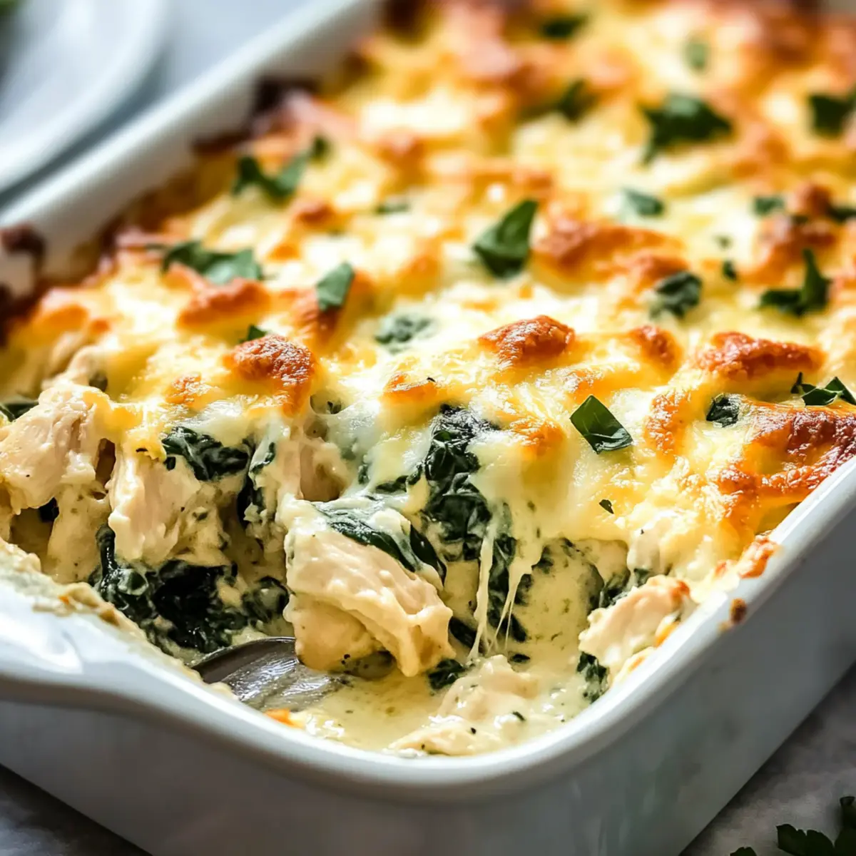 Creamy Chicken and Spinach Casserole for Cozy Nights