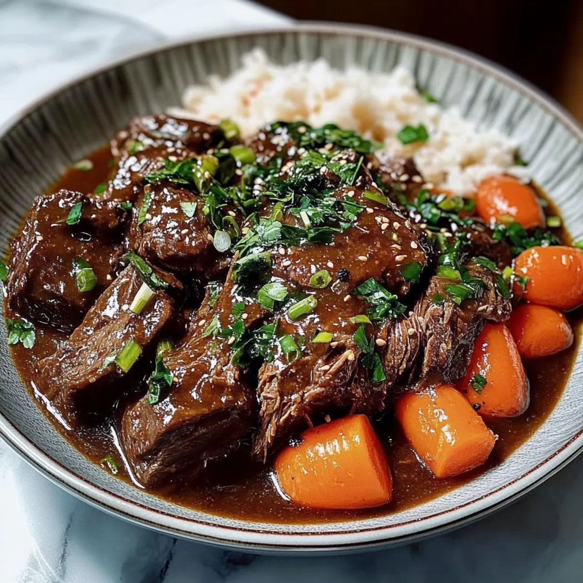 Korean Style Pot Roast: Comforting Flavor in Every Bite
