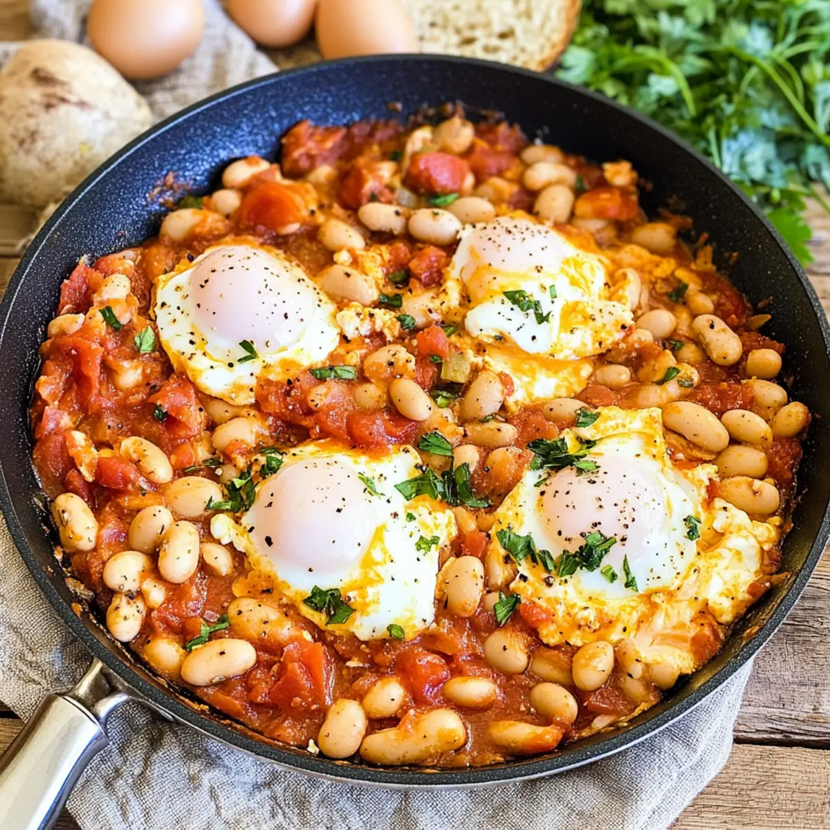 Savor Spanish Beans & Eggs: A Quick, Cozy Meal in 30 Minutes