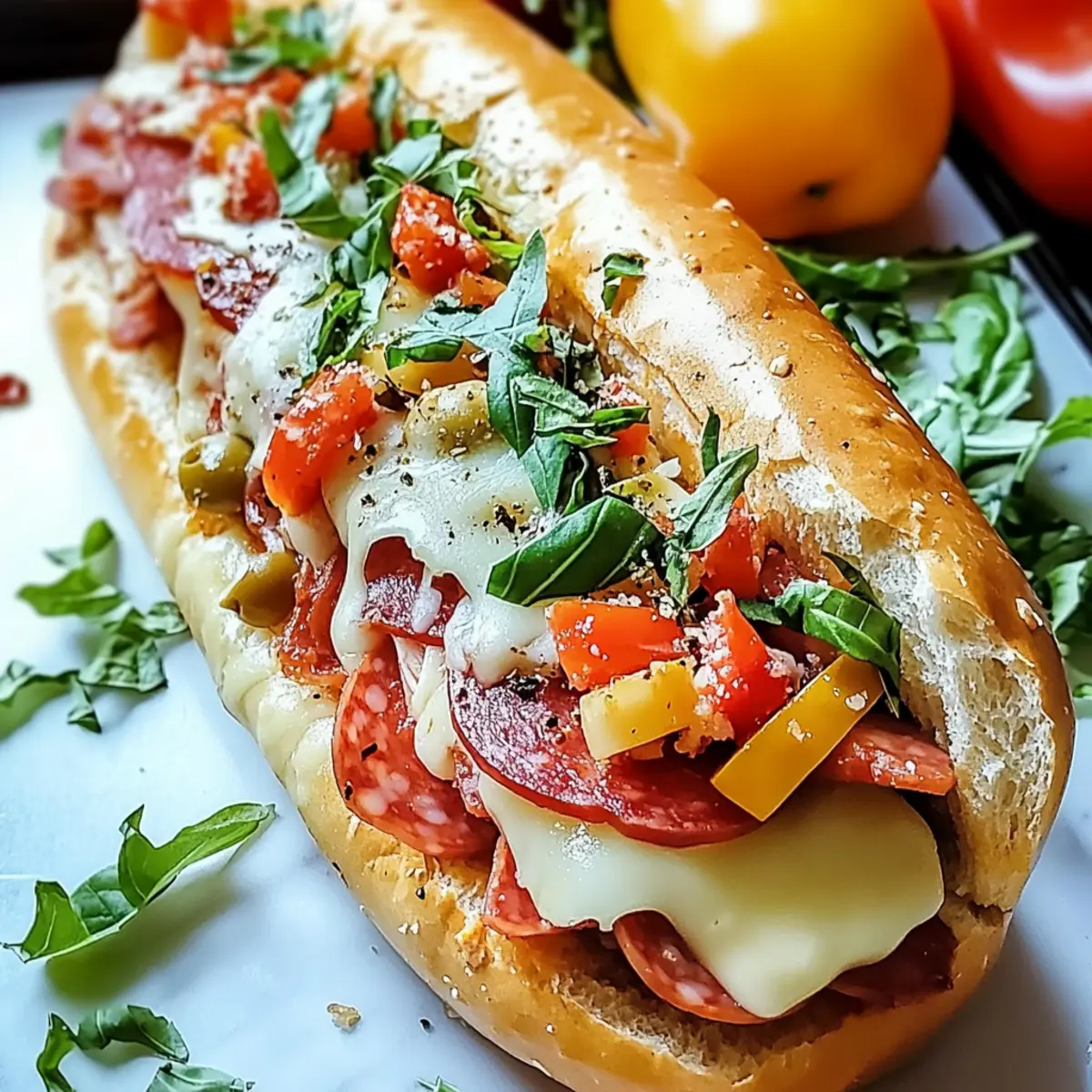 Baked Italian Grinder Sandwiches: A Cheesy Comfort Delight