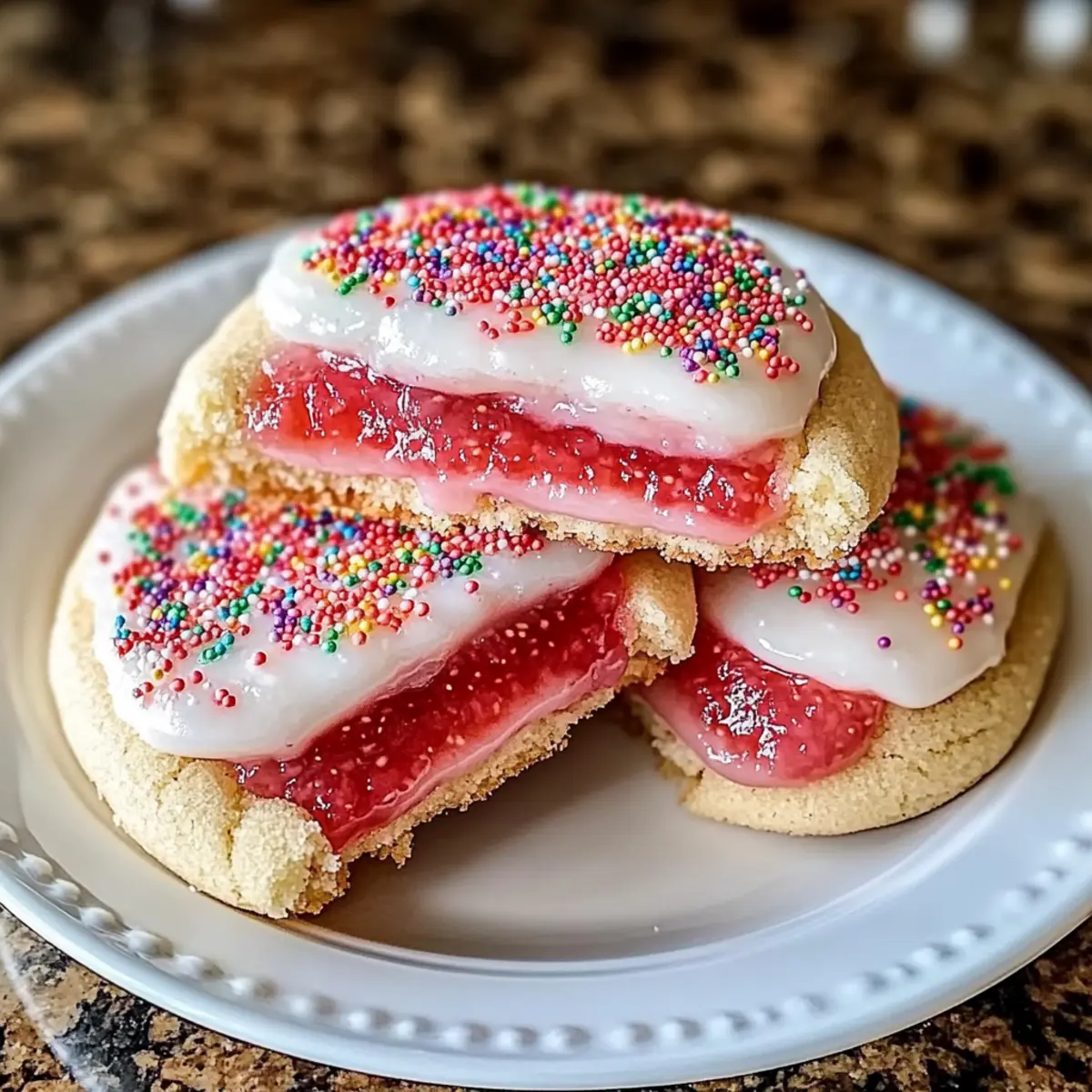 Strawberry Pop Tart Sugar Cookies: A Sweet Nostalgic Delight