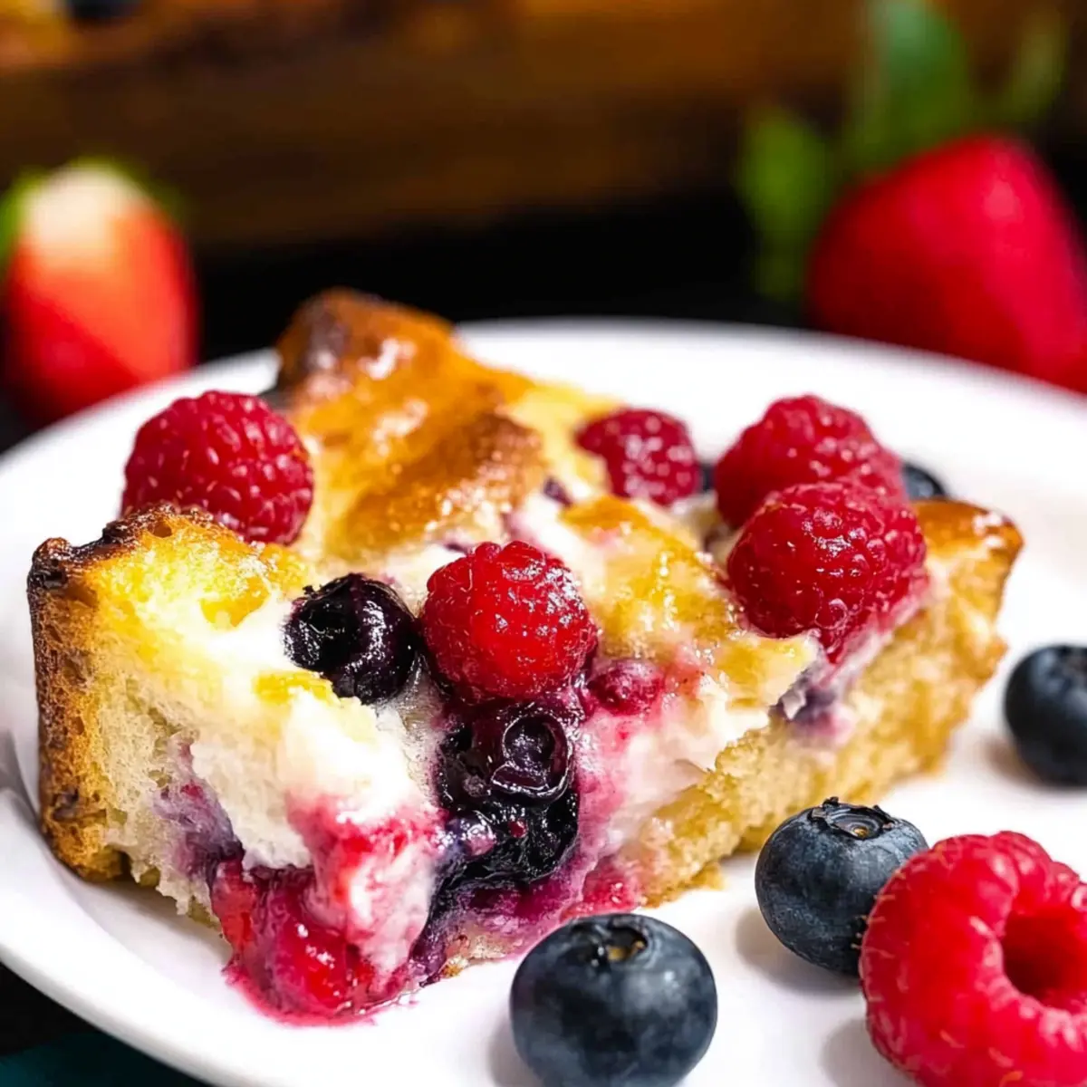 Delight in Easy Berry Bread Pudding for Summer Indulgence