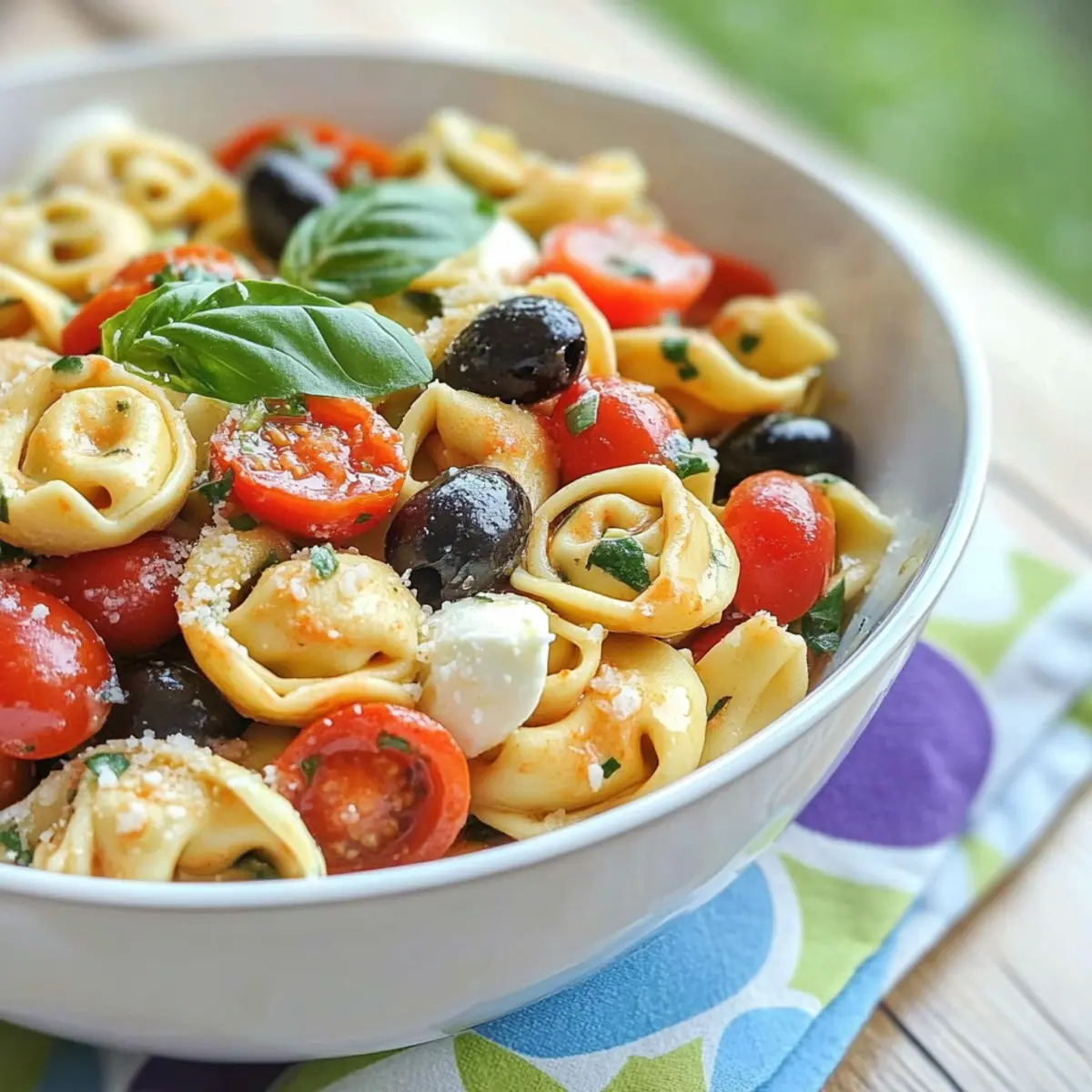 Roasted Red Pepper and Parmesan Tortellini Salad for Summer Joy