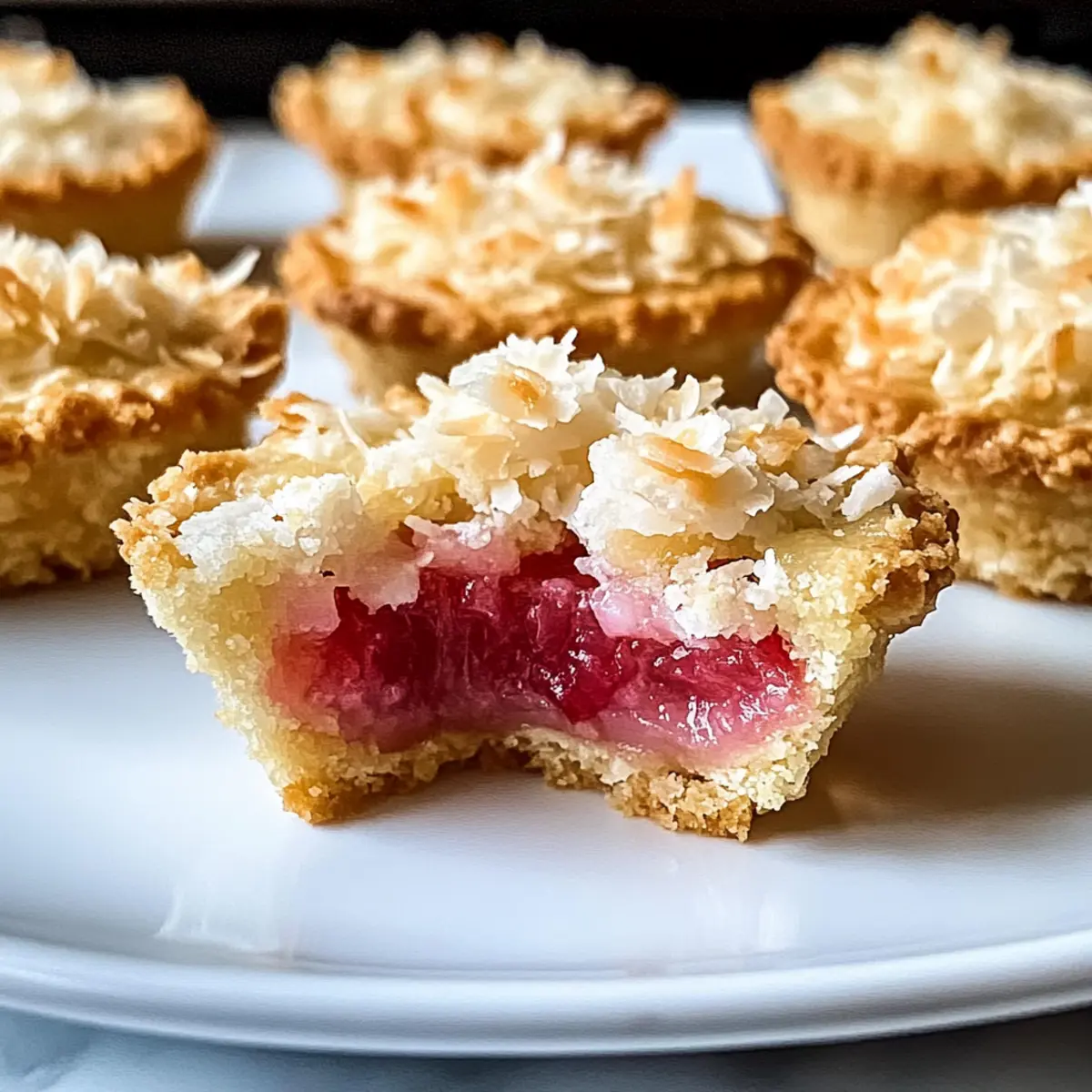 Rhubarb Coconut Macaroon Tarts for a Sweet Spring Delight
