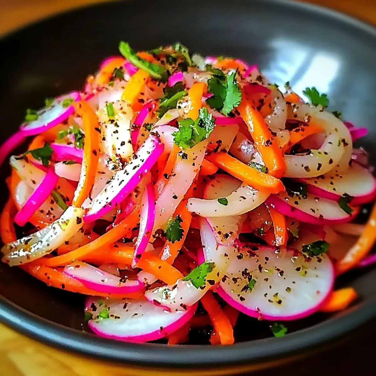 Zesty Spicy Radish and Carrot Salad for Crunchy Freshness