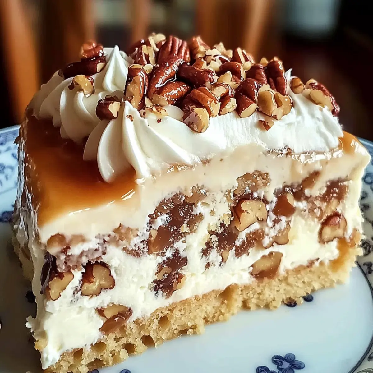 Irresistible Butter Pecan Praline Poke Cake for Sweet Moments