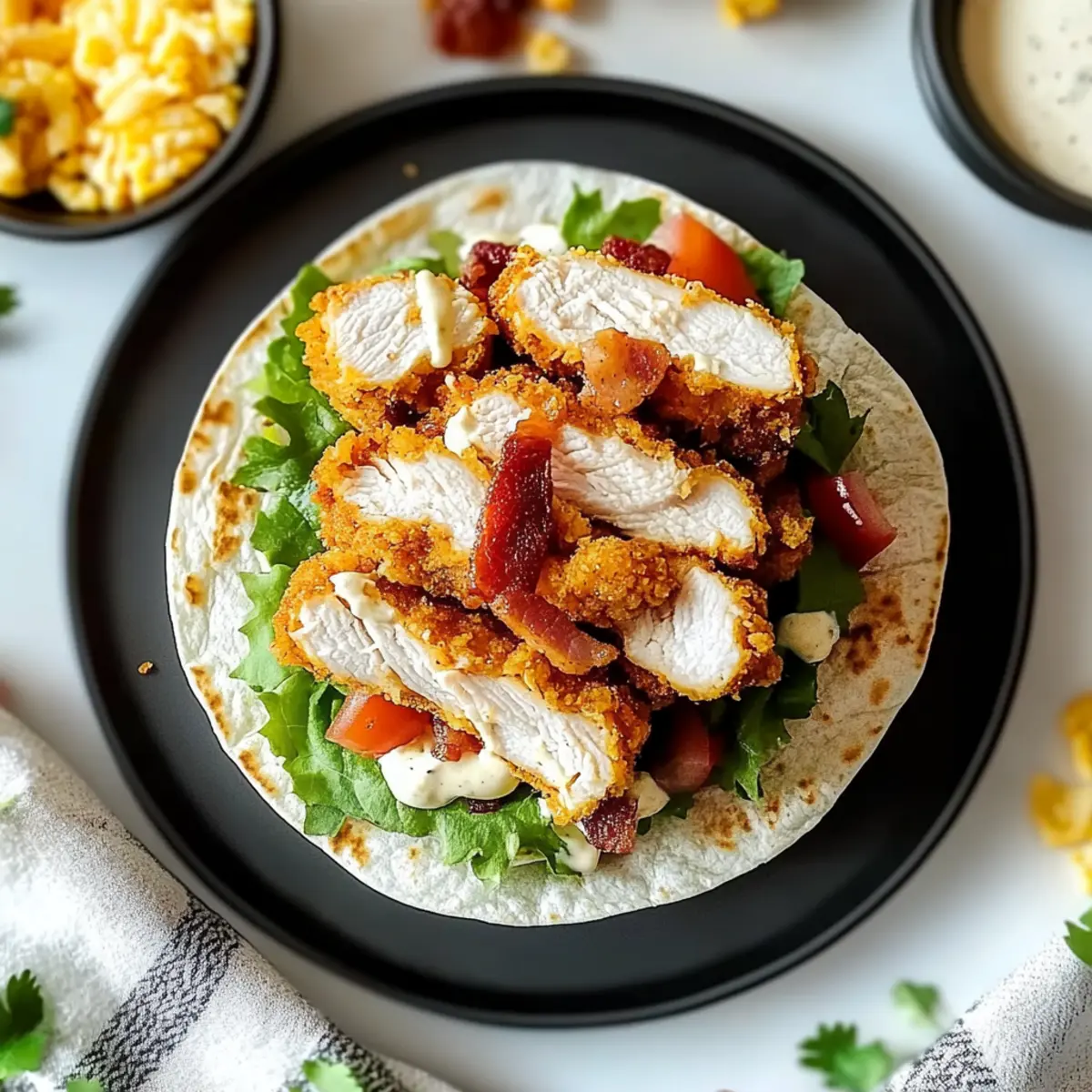 Crispy Chicken Bacon Ranch Wrap: Quick, Comforting Goodness
