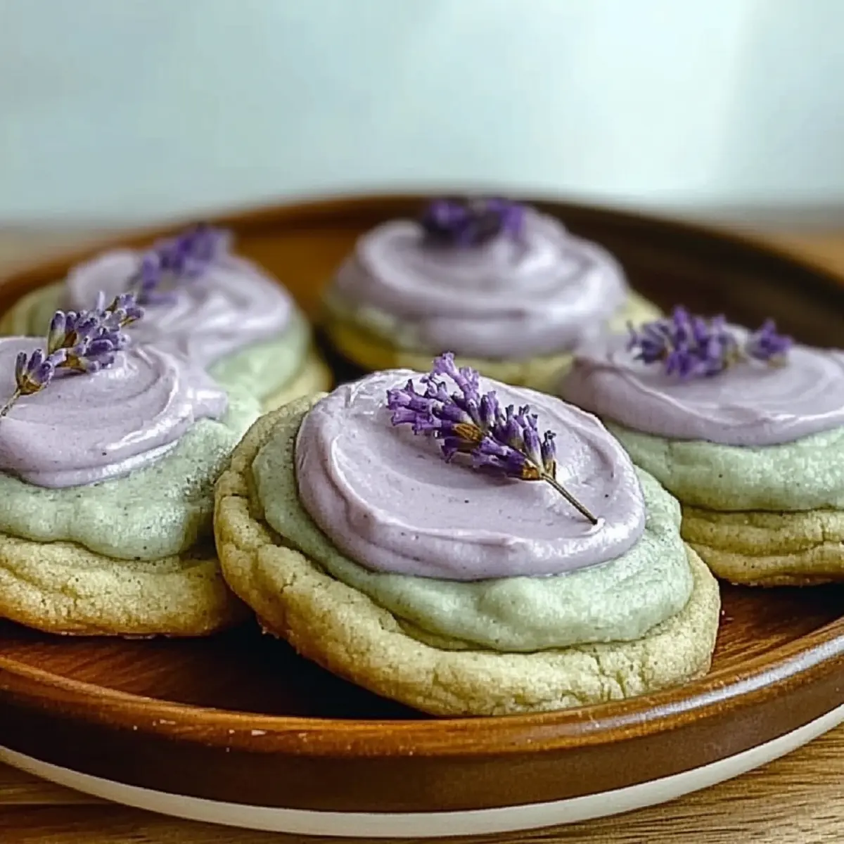 Irresistibly Soft Matcha Lavender Sugar Cookies Recipe