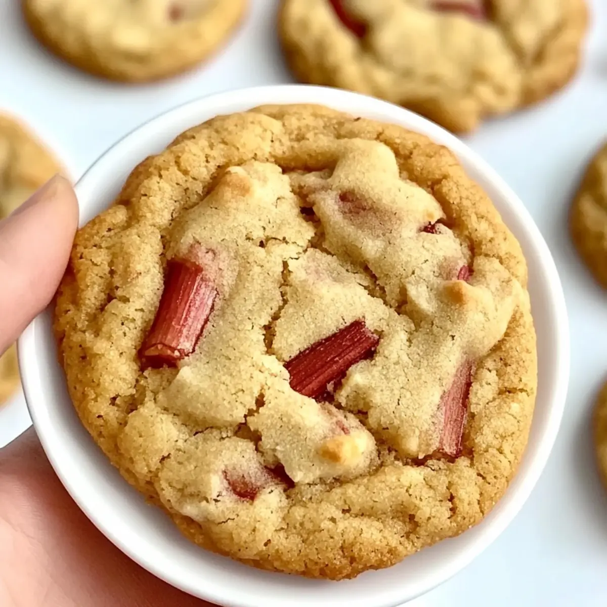 Brown Sugar Rhubarb Cookies That Are Pure Chewy Bliss
