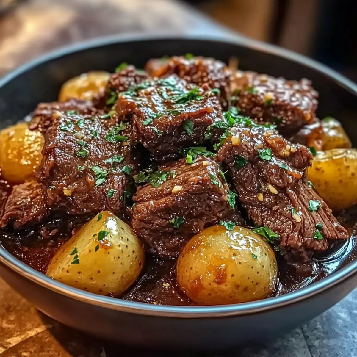 Garlic Butter Beef with Potatoes – Your New Cozy Comfort Dish