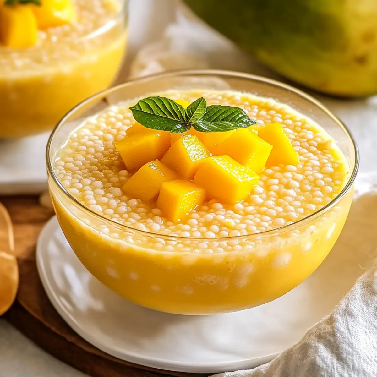 Refreshing Mango Sago Dessert for a Tropical Escape
