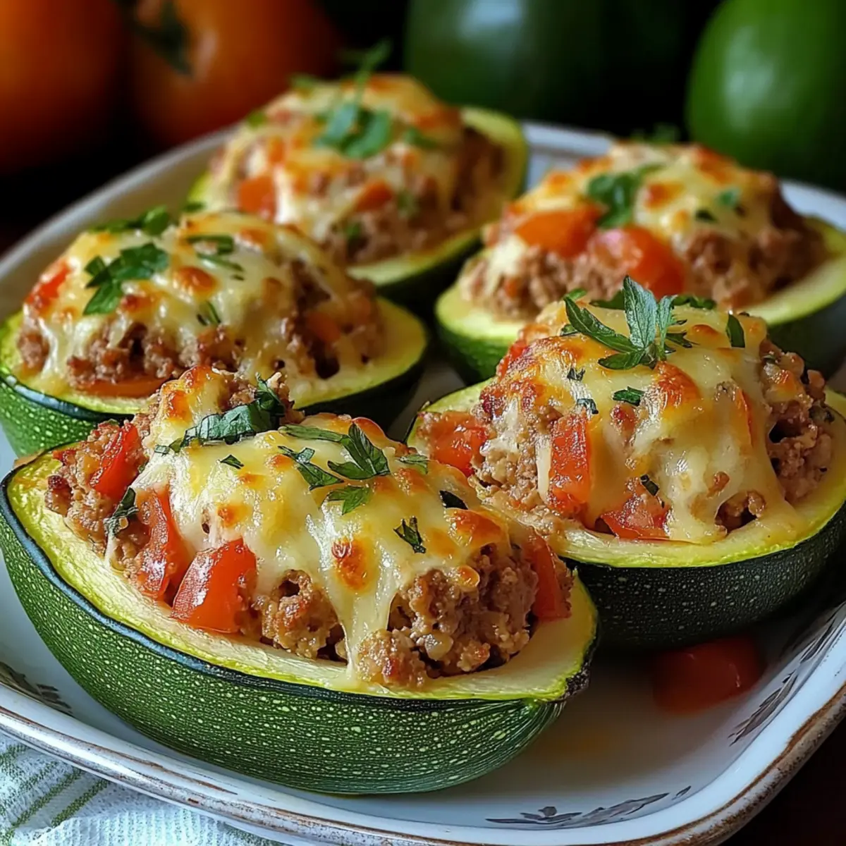 Delicious Stuffed Zucchini Boats Packed with Flavor and Cheese