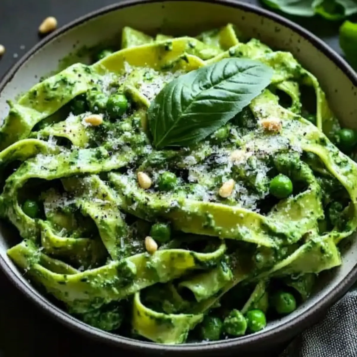 Spinach Fettuccine in Creamy Sauce: A Fresh Spring Delight