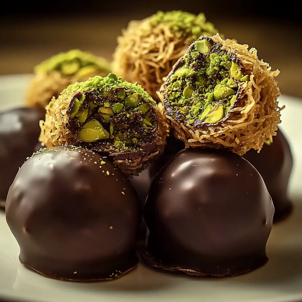 Indulge in Luxurious Dubai Chocolate Balls with Pistachios