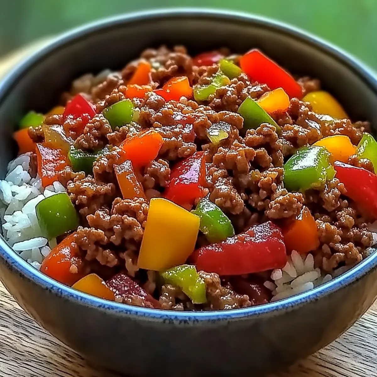 Savory Beef Pepper Rice Bowl: A Customizable Delight