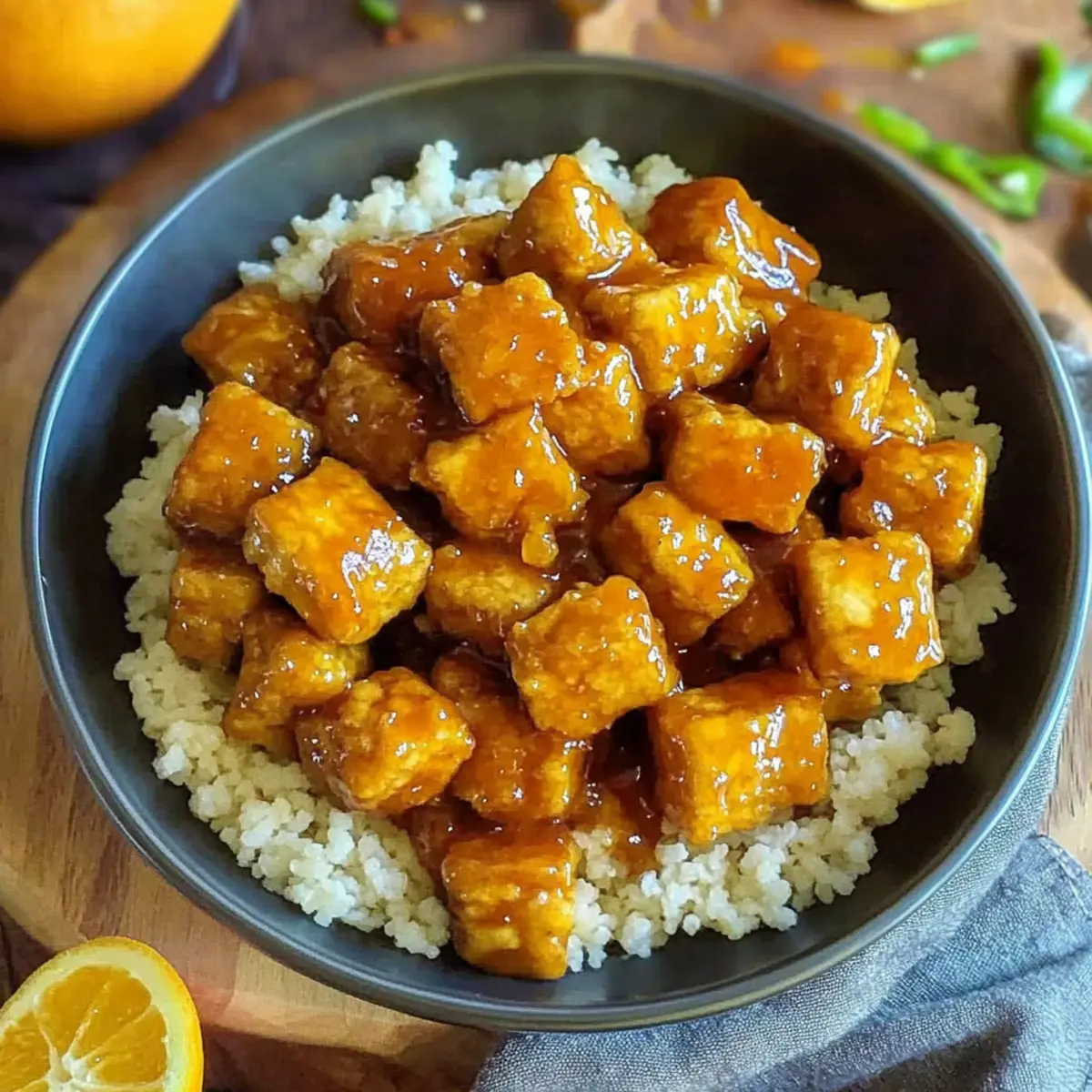 Vegan Orange Chicken: Irresistibly Crispy Tofu Delight