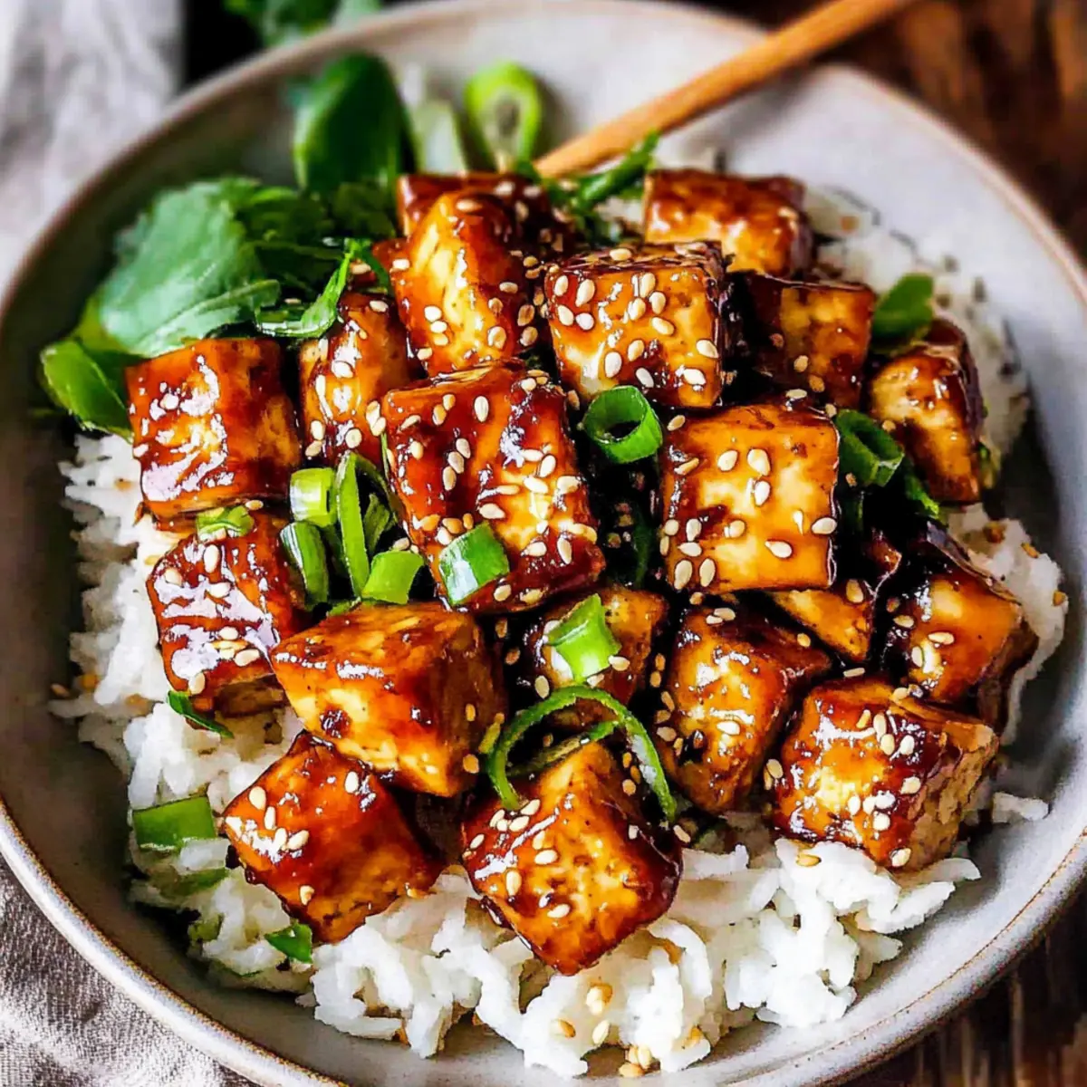 Sticky Sesame Tofu: Quick, Crispy Vegan Delight in 30 Minutes