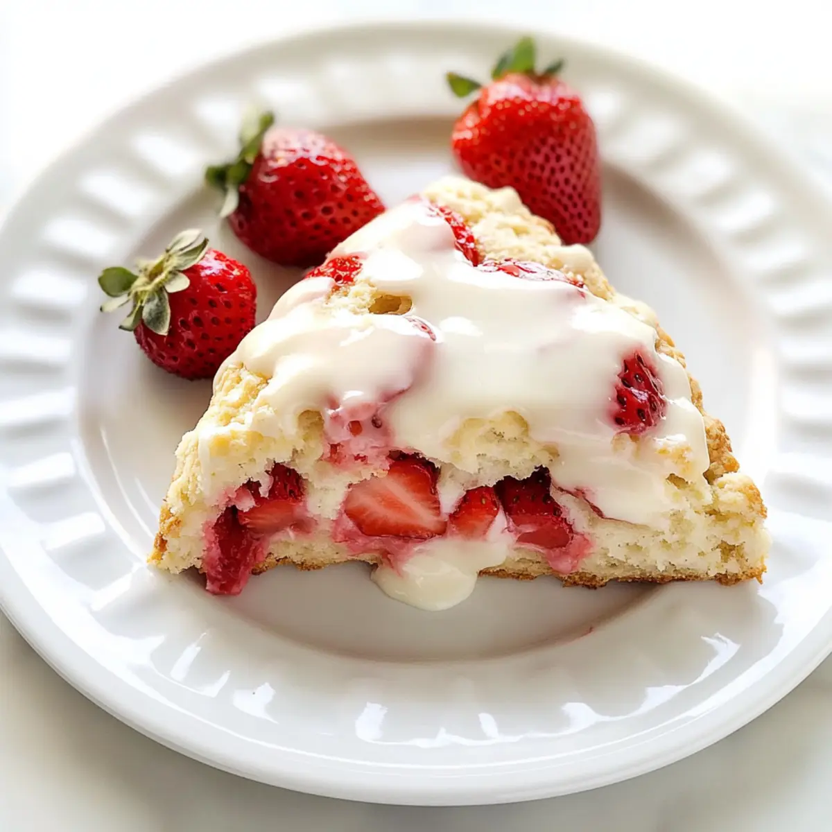 Irresistible Strawberries and Cream Scones for Breakfast Bliss