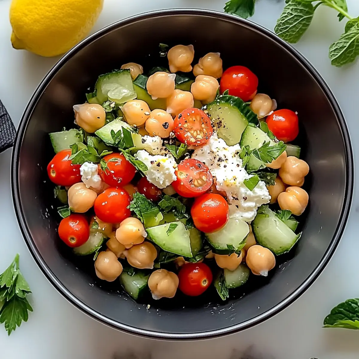 Cottage Cheese and Chickpeas Salad: Fresh, Protein-Packed Bliss