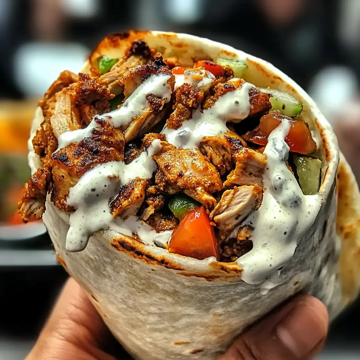 Mouthwatering Chicken Shawarma with Creamy Garlic Sauce Recipe