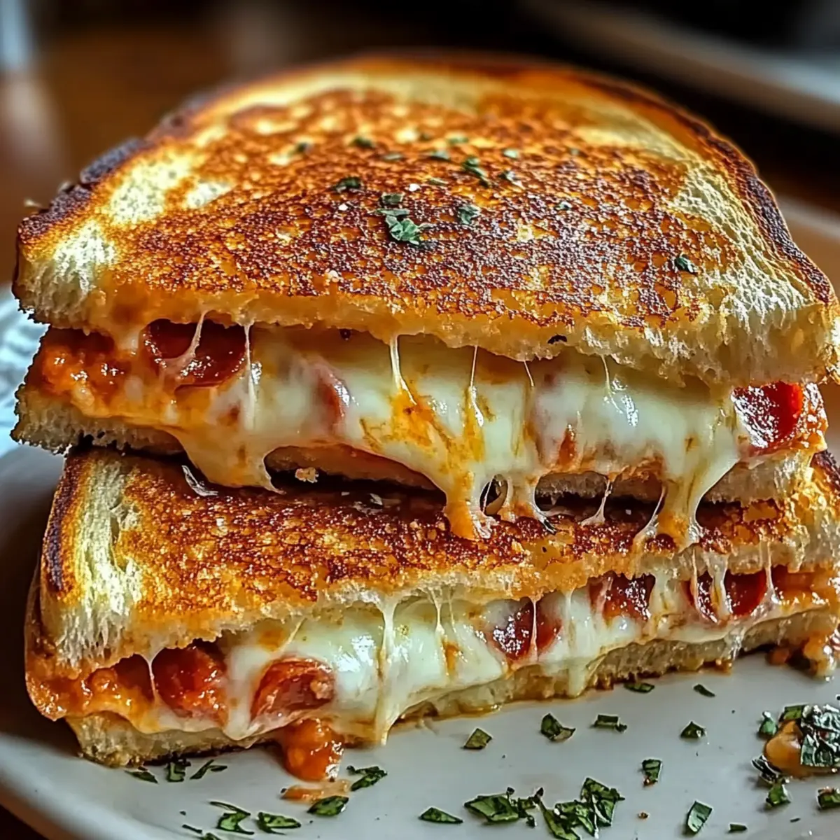 Ultimate Pizza Grilled Cheese for Cheesy, Crispy Bliss