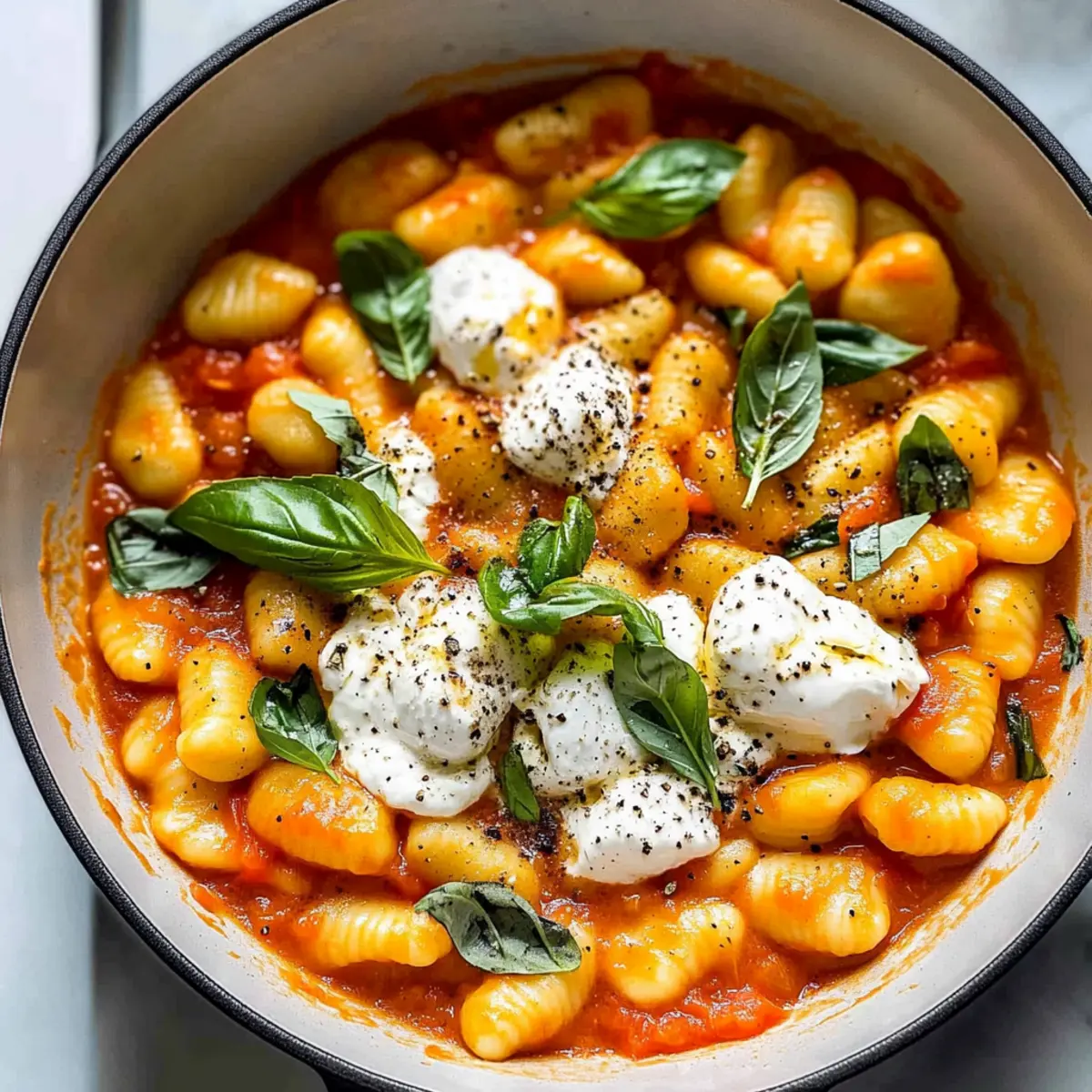 Creamy Tomato Gnocchi with Burrata: Quick Comfort Food Bliss