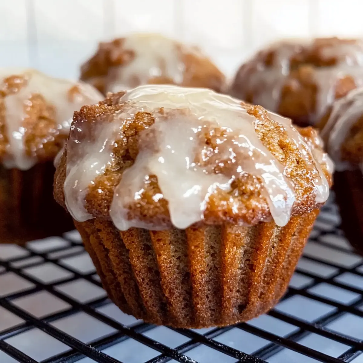 Glazed Gingerbread Muffins That Warm Your Holiday Mornings