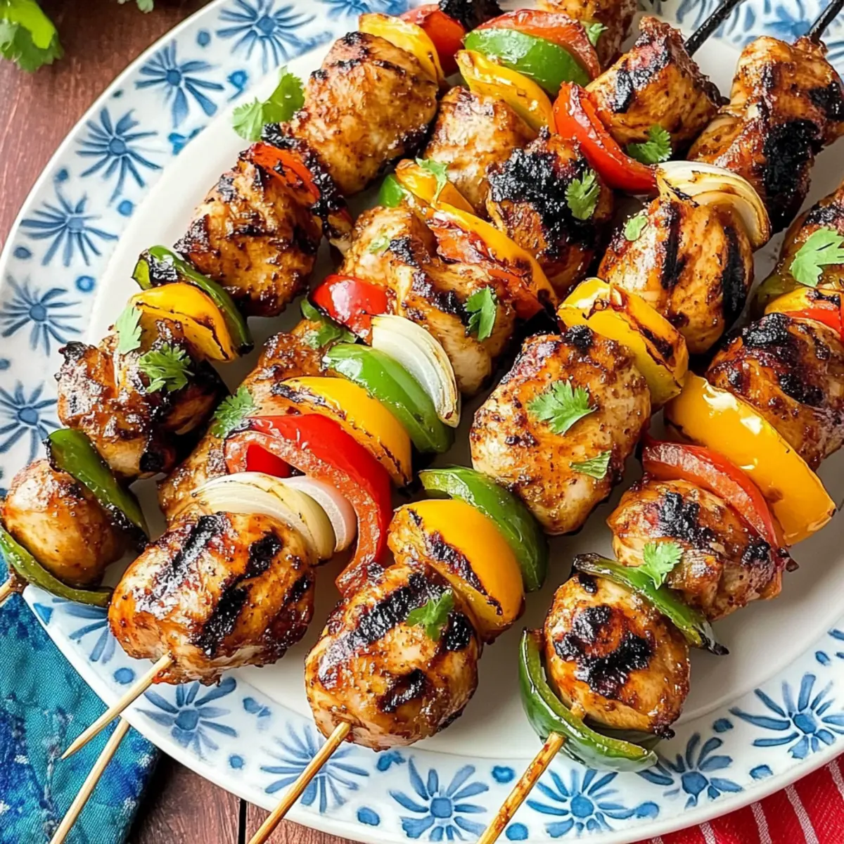 Mexican Barbecue Chicken Skewers for a Flavorful Feast
