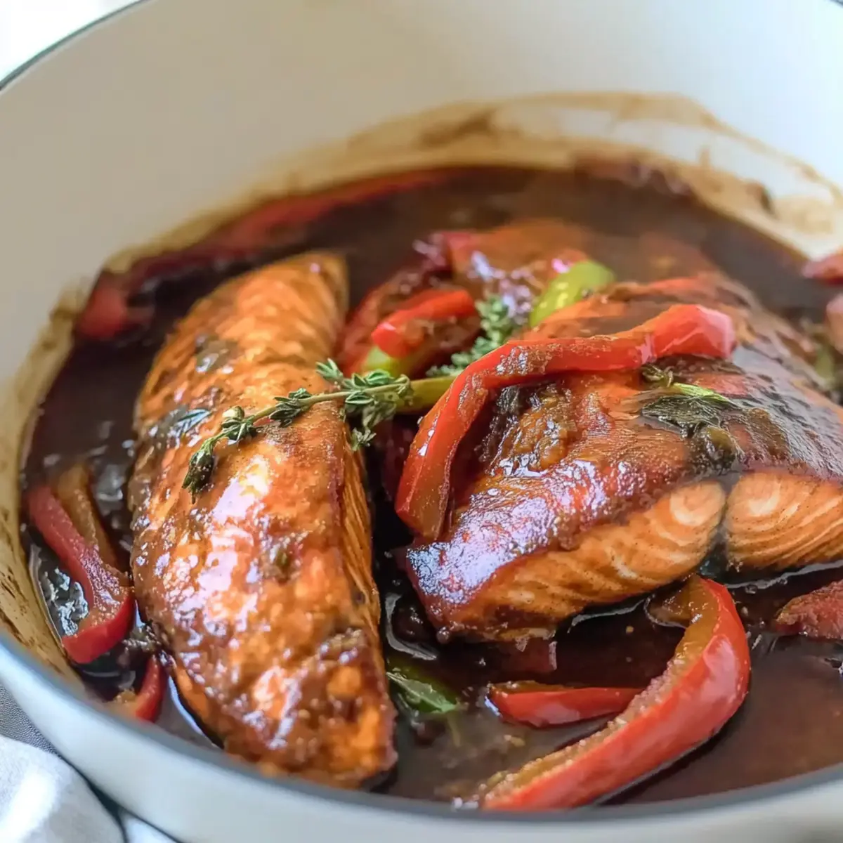 Savory Brown Stew Salmon: A Quick Caribbean Feast