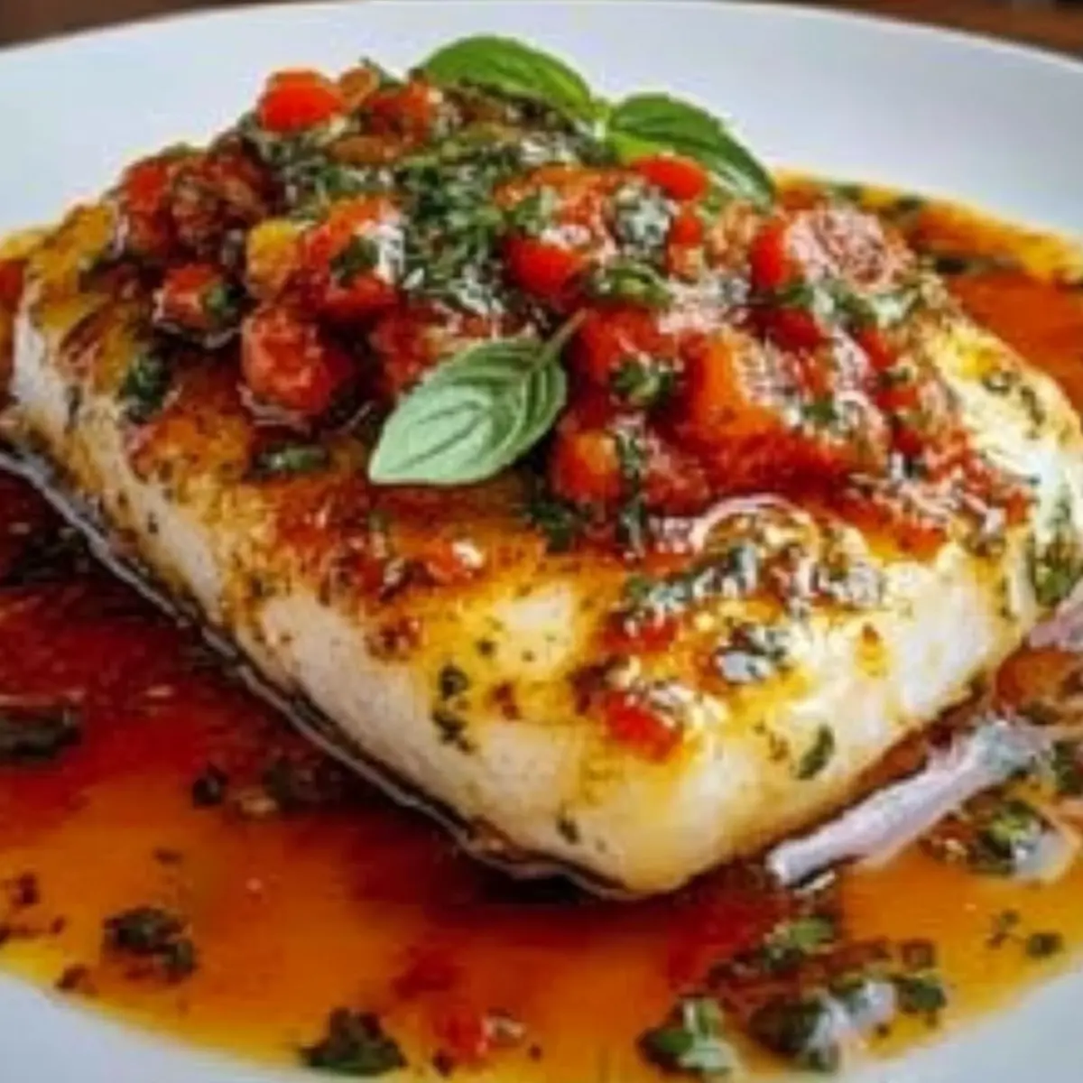 Mediterranean Cod in Tomato Basil Sauce: Quick and Delicious