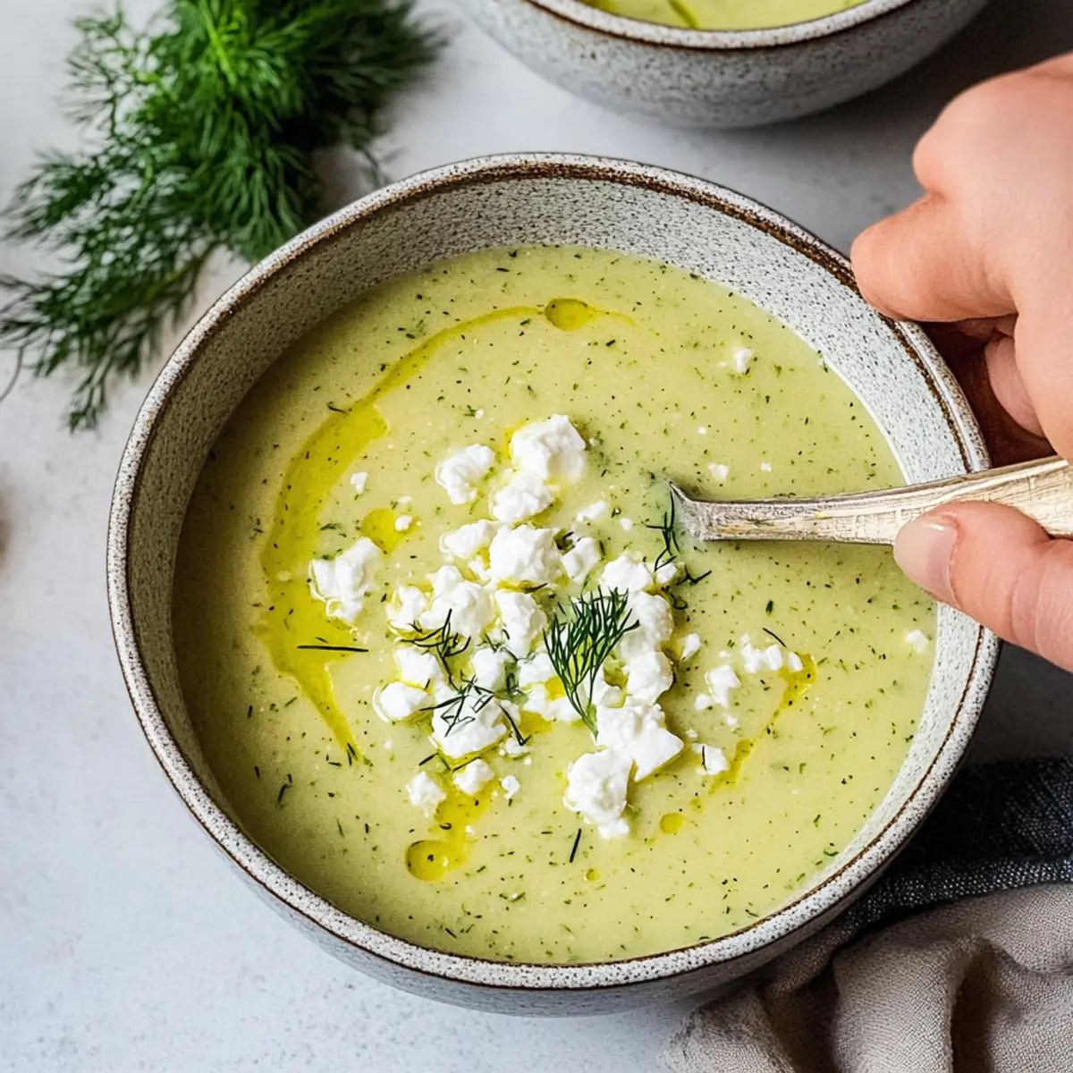 Delicious Roasted Zucchini Soup with Feta for Summer Bliss