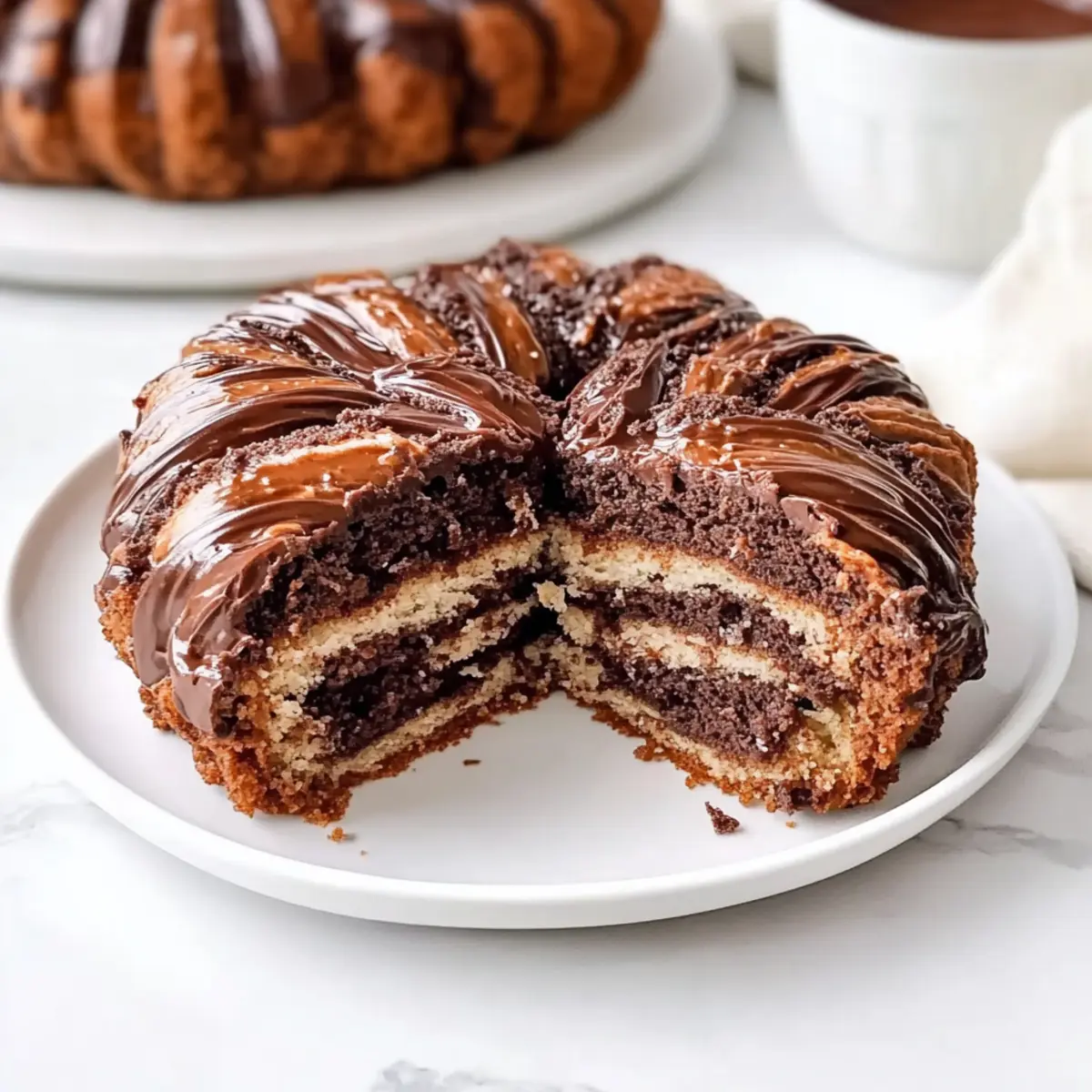 Decadent Cocoa and Nutella Yeast Cake for Sweet Moments