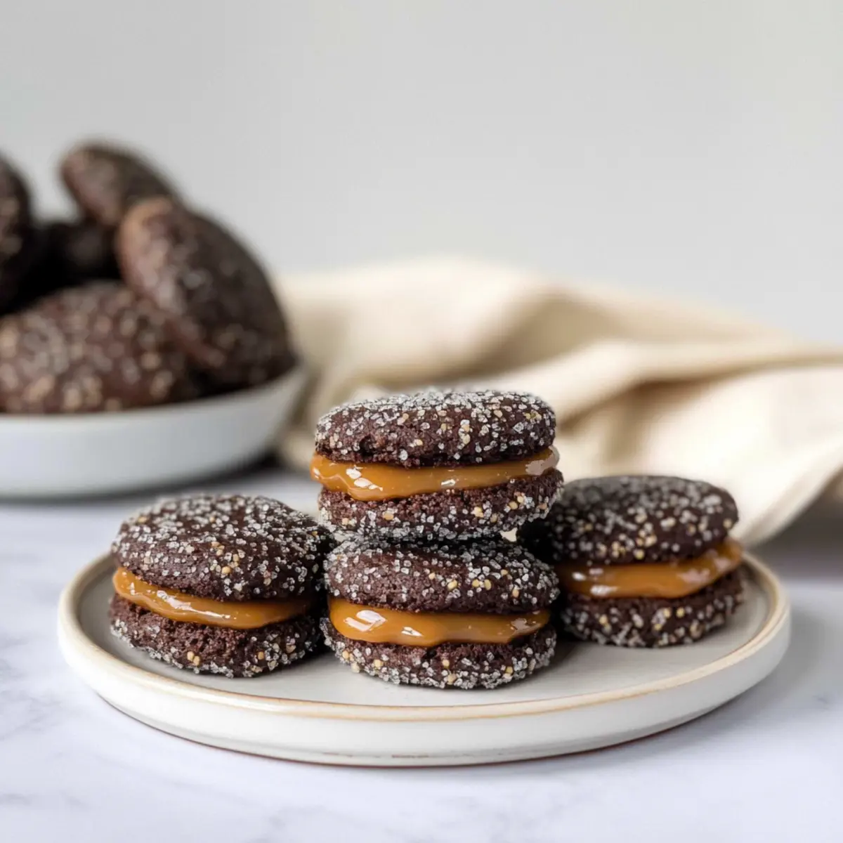 Irresistible Caramel Chocolate Sandwich Cookies You Can’t Resist