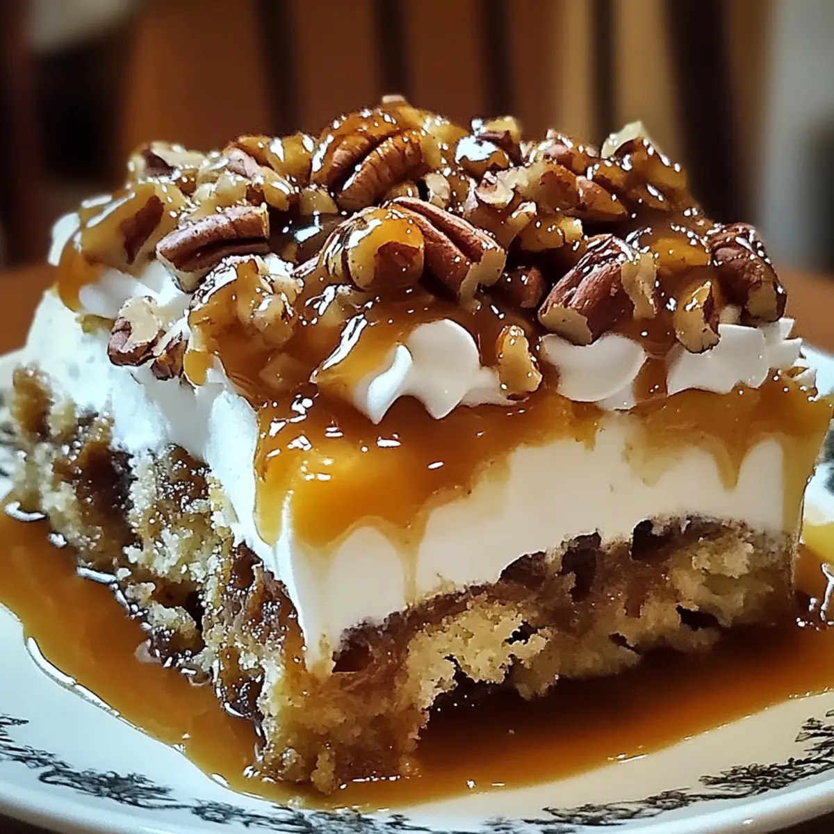 Irresistible Butter Pecan Praline Poke Cake for Every Sweet Tooth