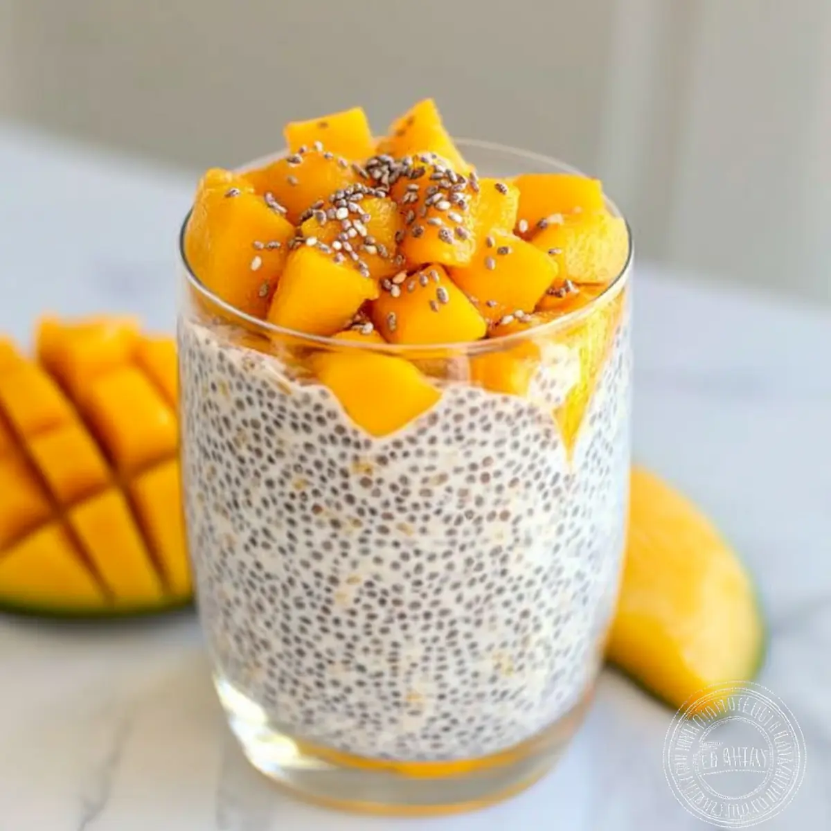 Delicious Fresh Mango Coconut Chia Seed Parfait to Savor