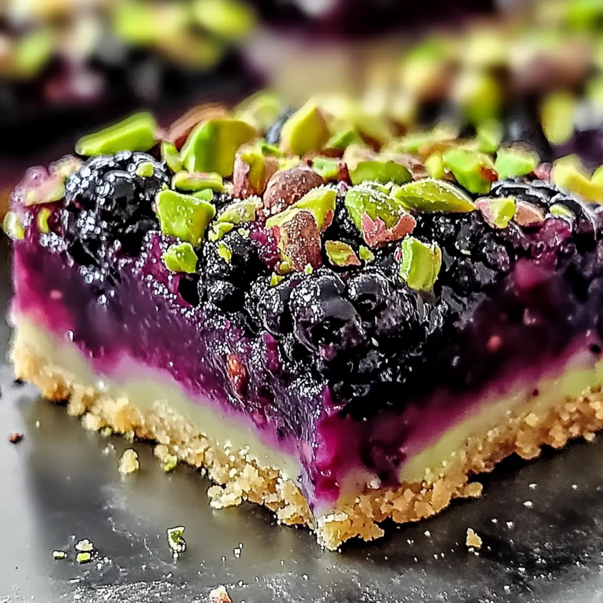 Blackberry Pistachio Dream Bars: A Flavorful Delight to Savor