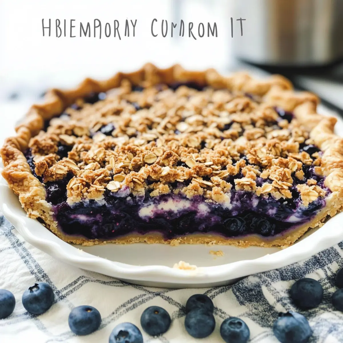 Blueberry Crumble Cream Pie: A Dreamy Dessert Delight