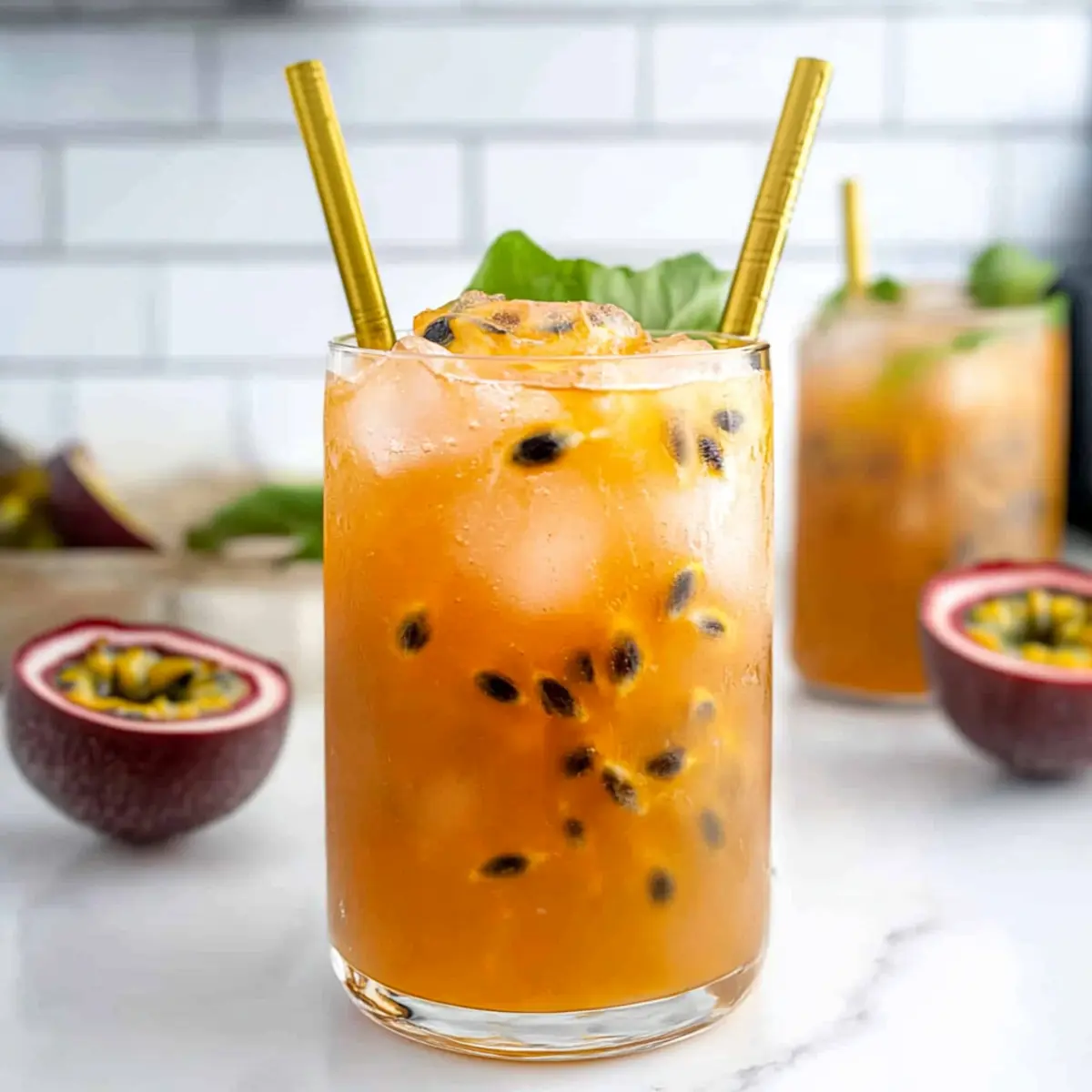 Delightfully Refreshing Passion Fruit Iced Tea for Summer Sips