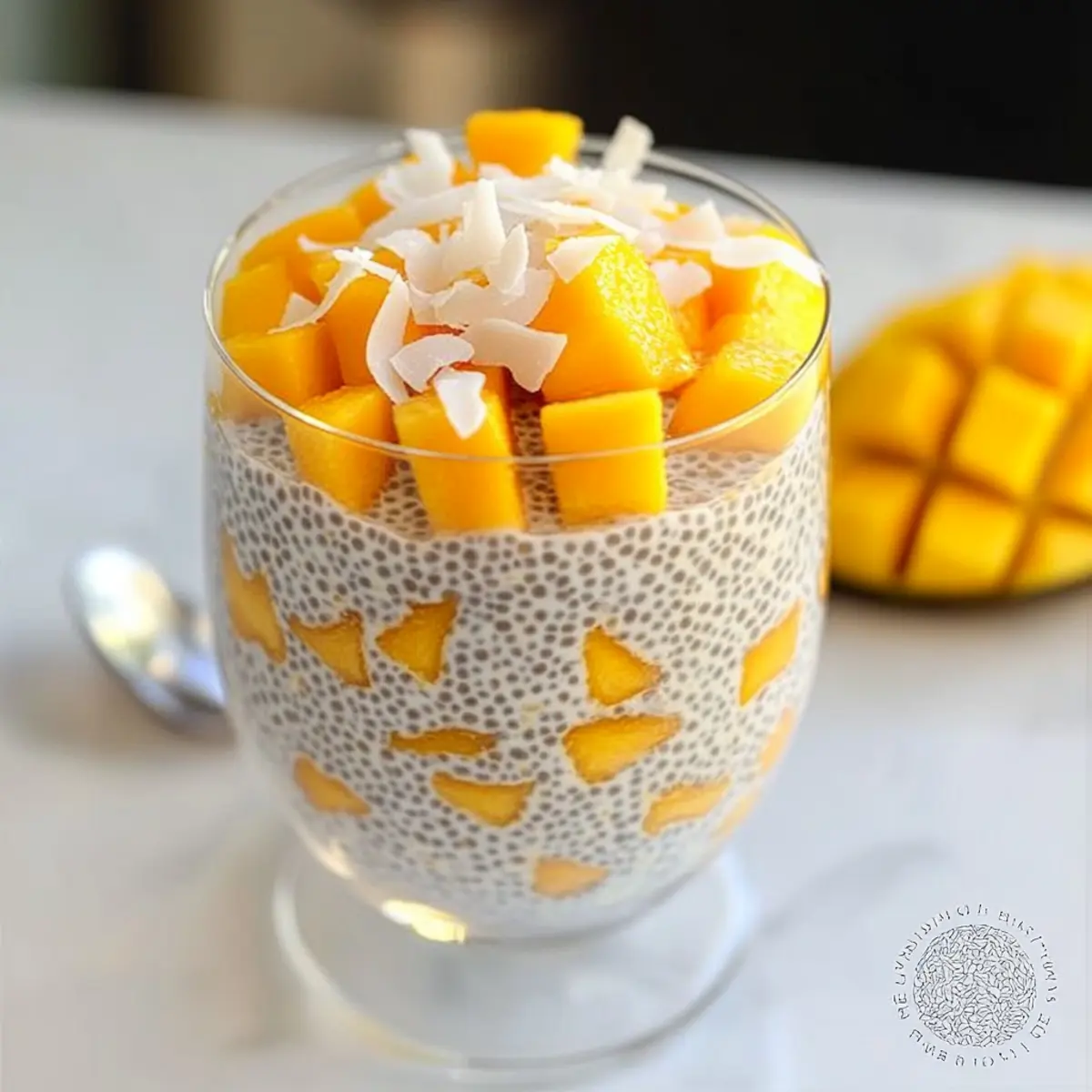 Fresh Mango Coconut Chia Seed Parfait for a Tropical Escape