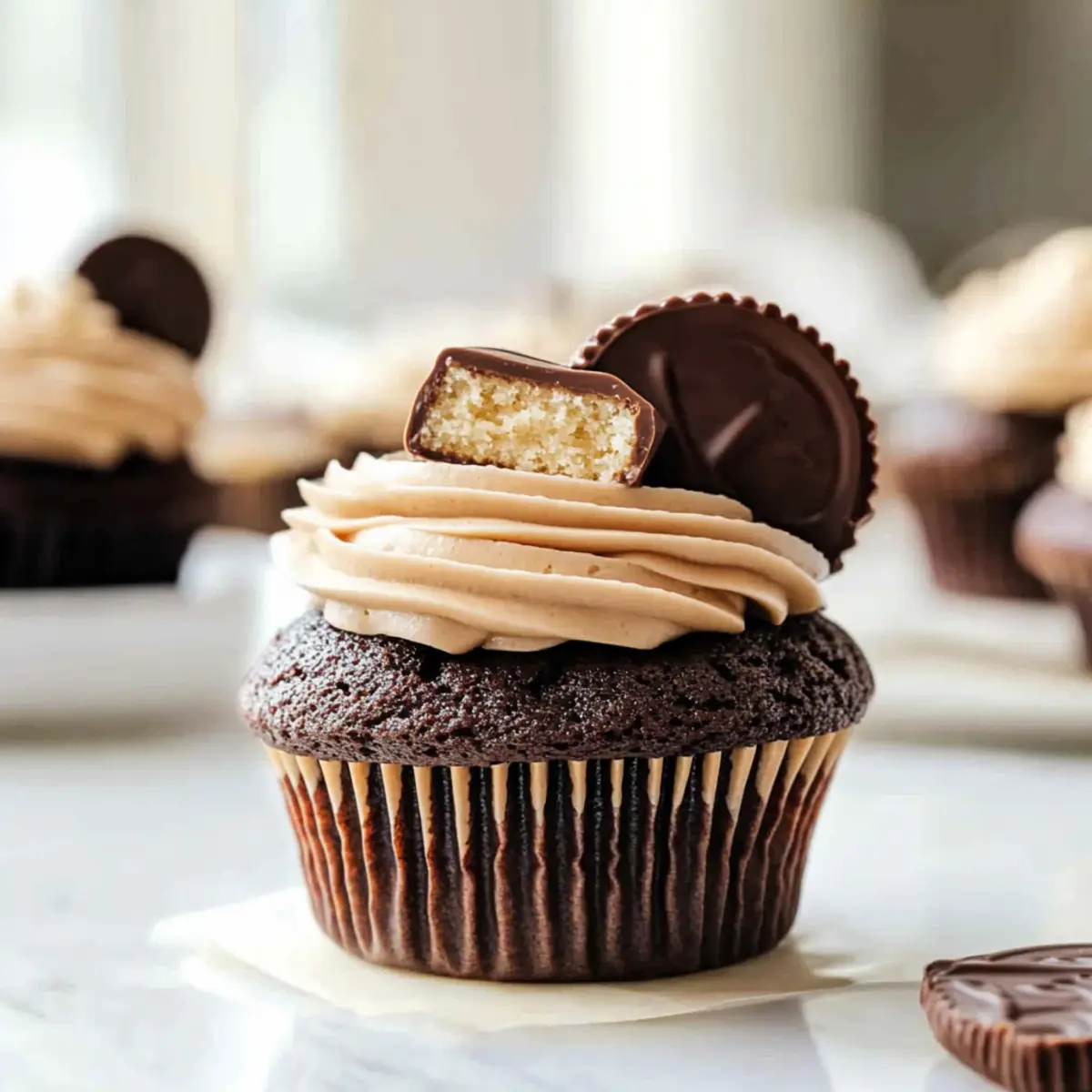 Decadent Chocolate Peanut Butter Filled Cupcakes You’ll Love