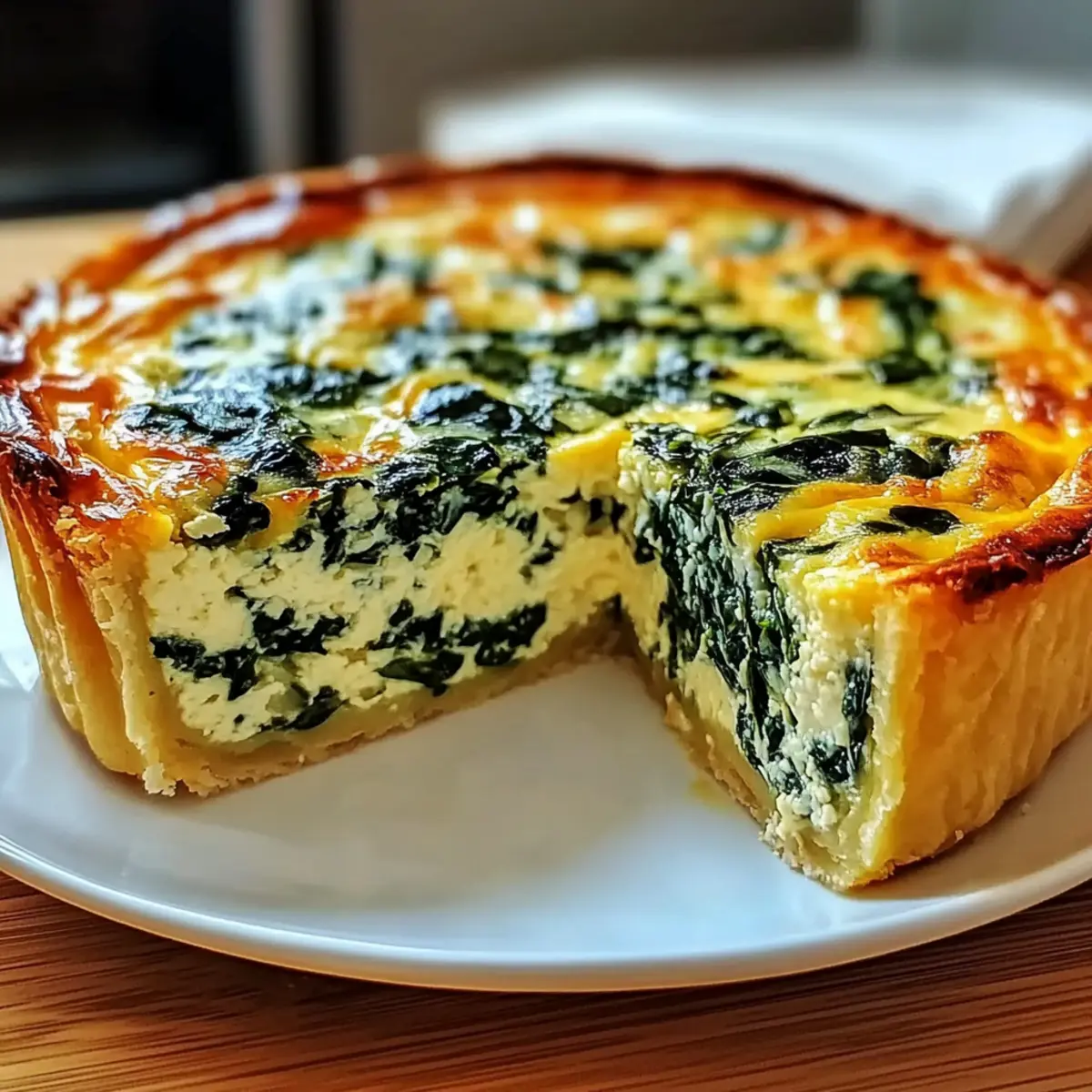 Cottage Cheese and Spinach Crustless Quiche for Guilt-Free Comfort