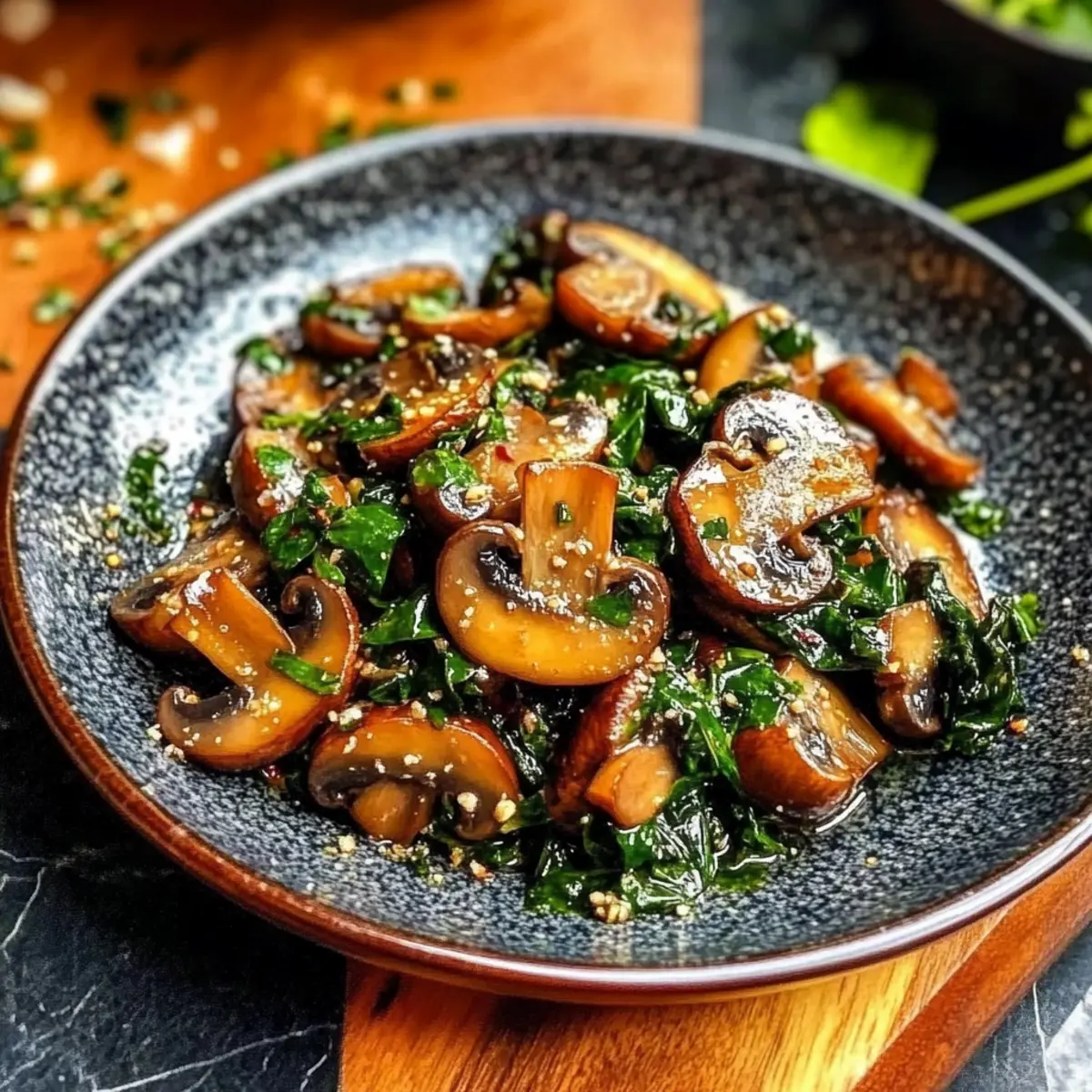 Sautéed Mushrooms with Spinach: Quick & Healthy Delight