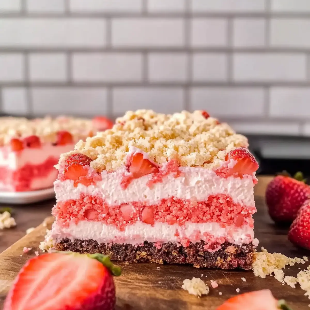 Delicious Strawberry Crunch Brownie Bars for Sweet Moments