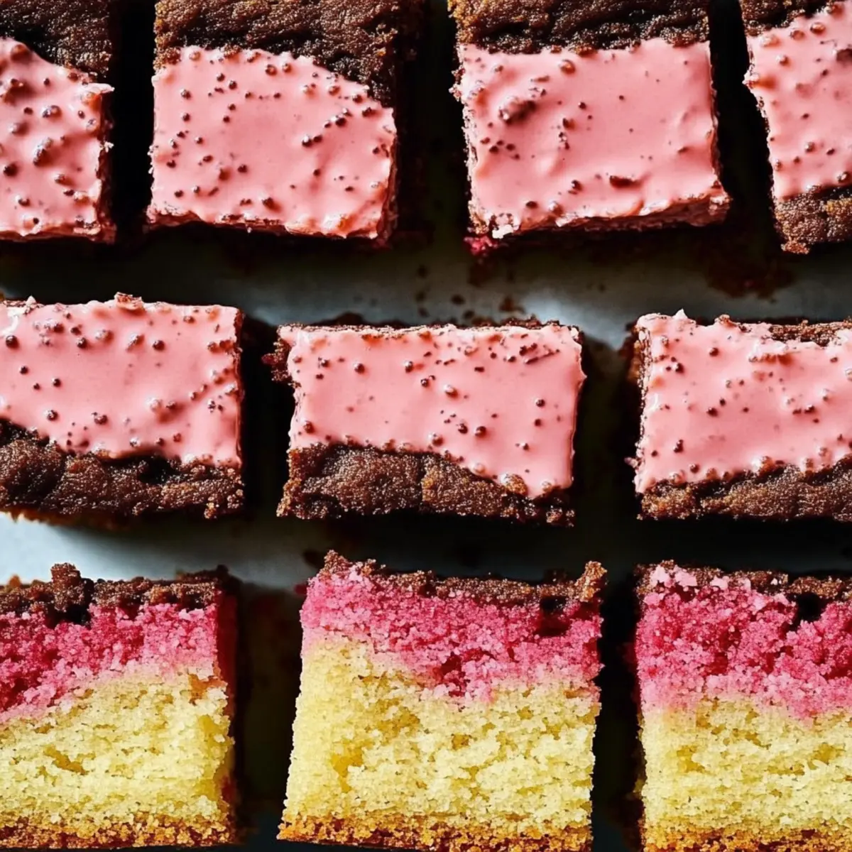 Delicious Neapolitan Sugar Cookie Bars with Raspberry Twist