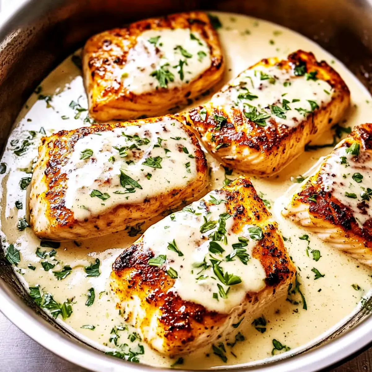 Mahi Mahi Fish in Lemon Garlic Cream Sauce: A Flavorful Delight