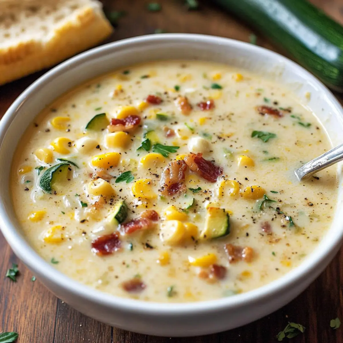 Creamy Summer Corn and Zucchini Chowder for Cozy Evenings