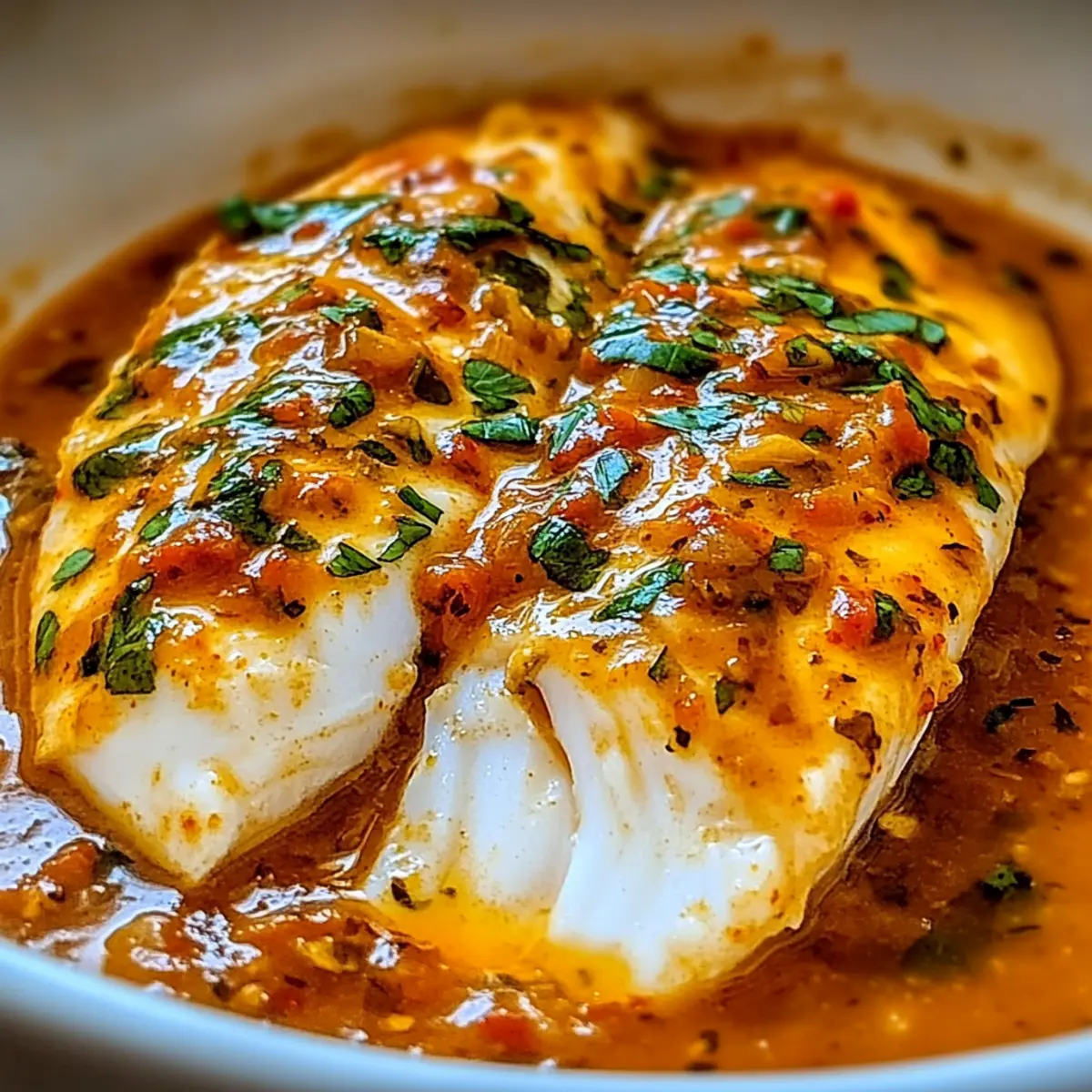 Savory Tilapia in Roasted Pepper Sauce for Quick Gourmet Dinners