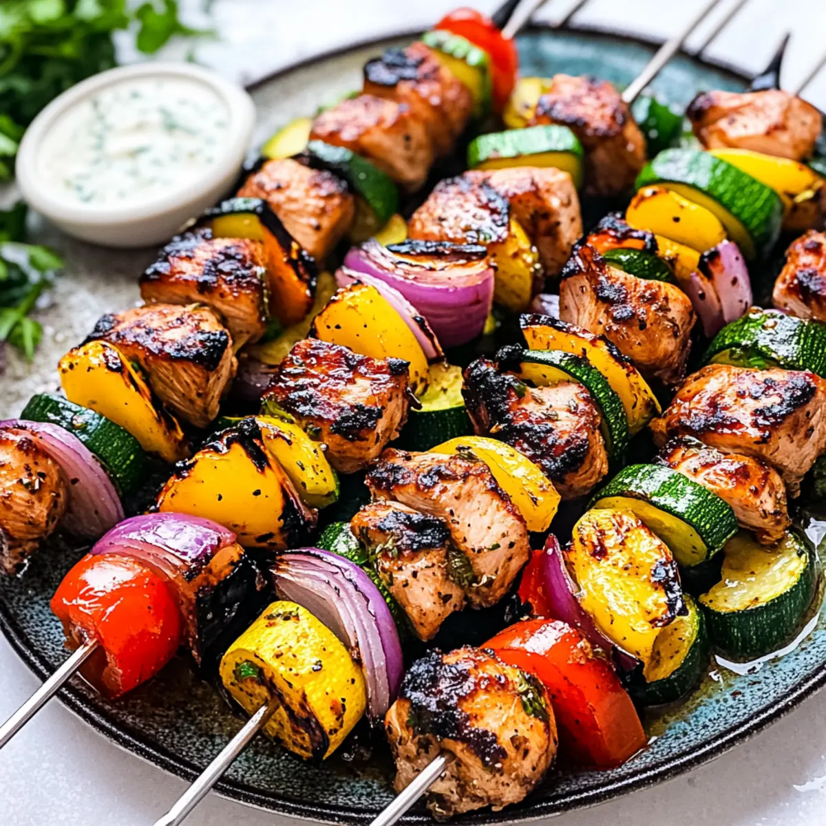 Juicy Chicken Kabob Skewers Bursting with Flavor Delight