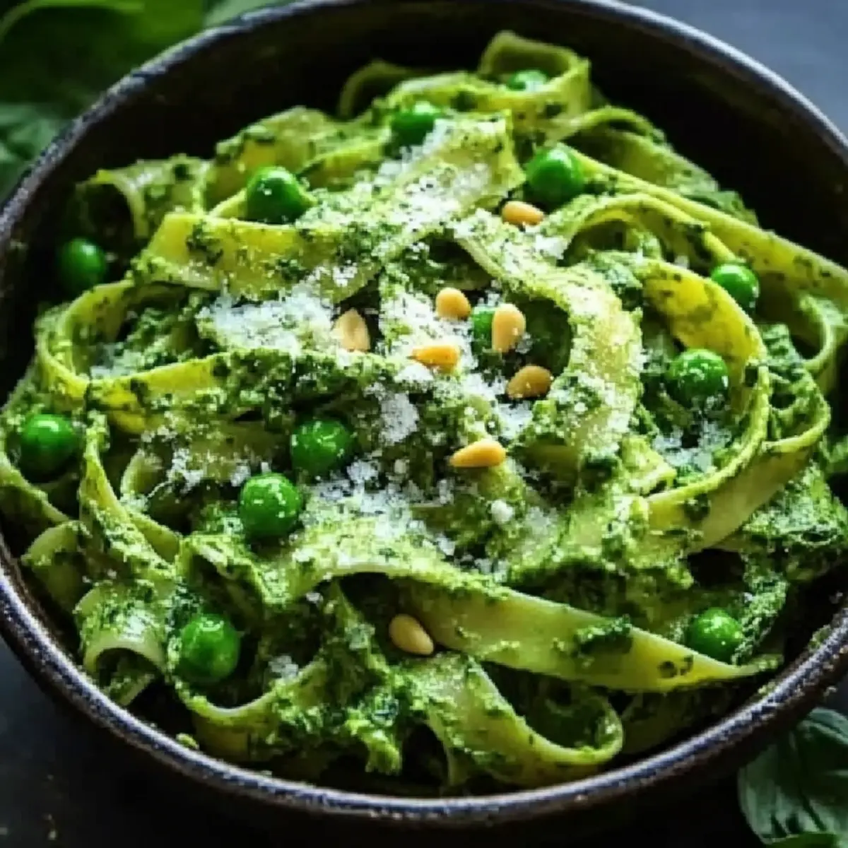 Creamy Spinach Fettuccine with Asparagus for Spring Joy
