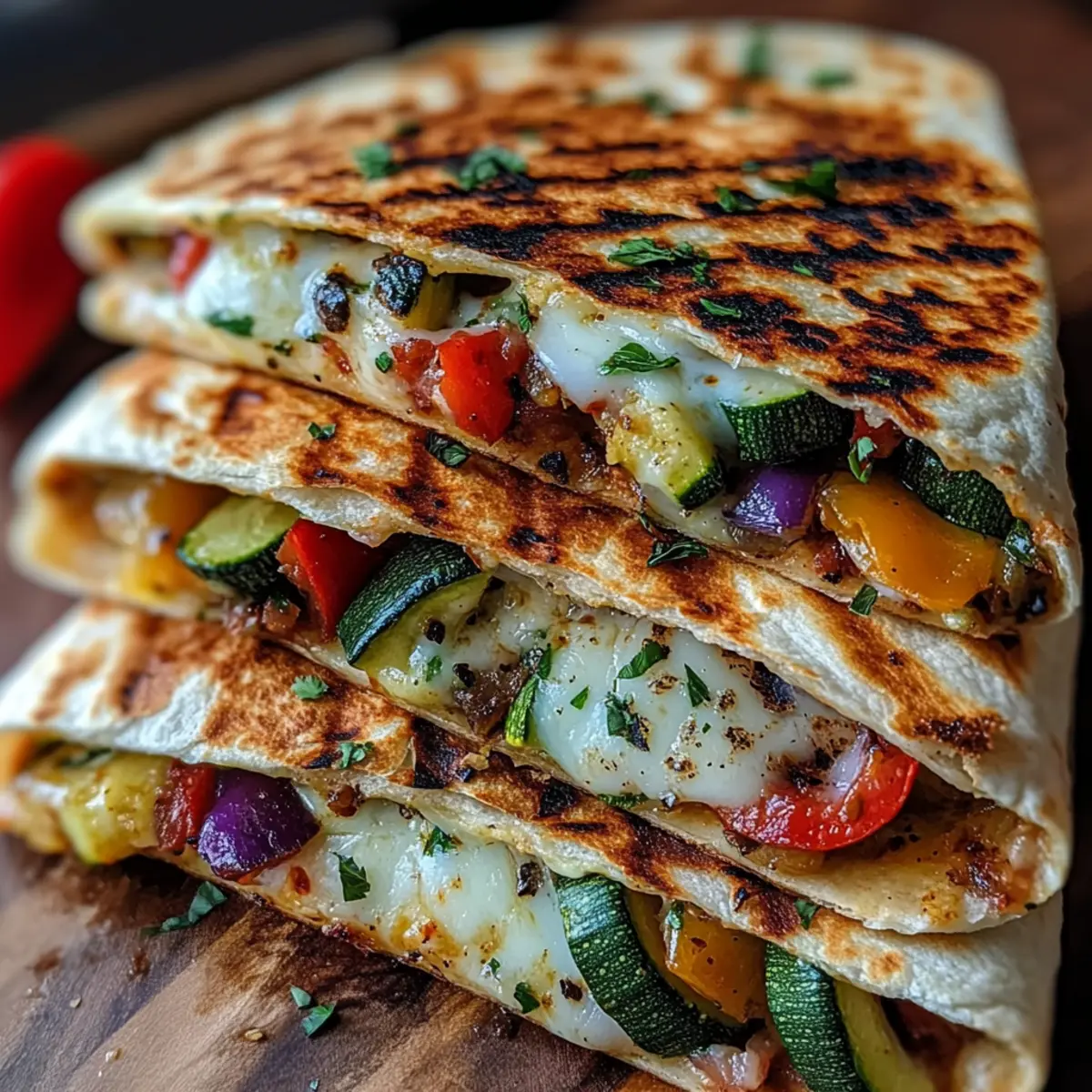 Grilled Mediterranean Veggie Quesadillas: Quick, Cheesy Bliss